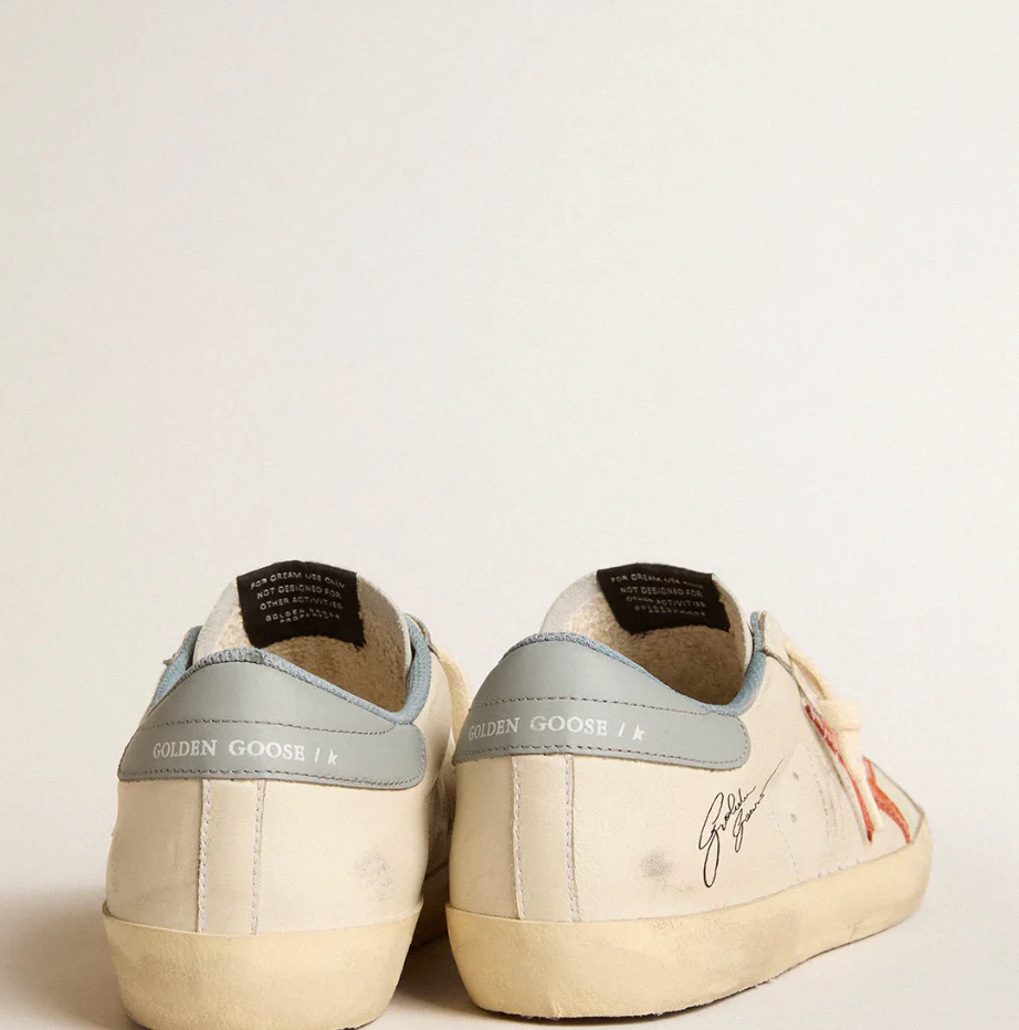 Super-Star Men with a crocodile print star and blue-silver reinforcement