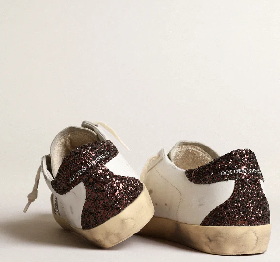 Super-Star with a silver star and brown glitter reinforcement