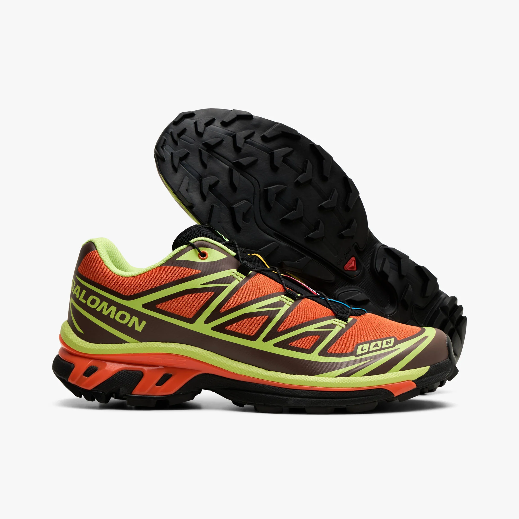 Salomon XT-6 Red Orange / Sharp Green - Black