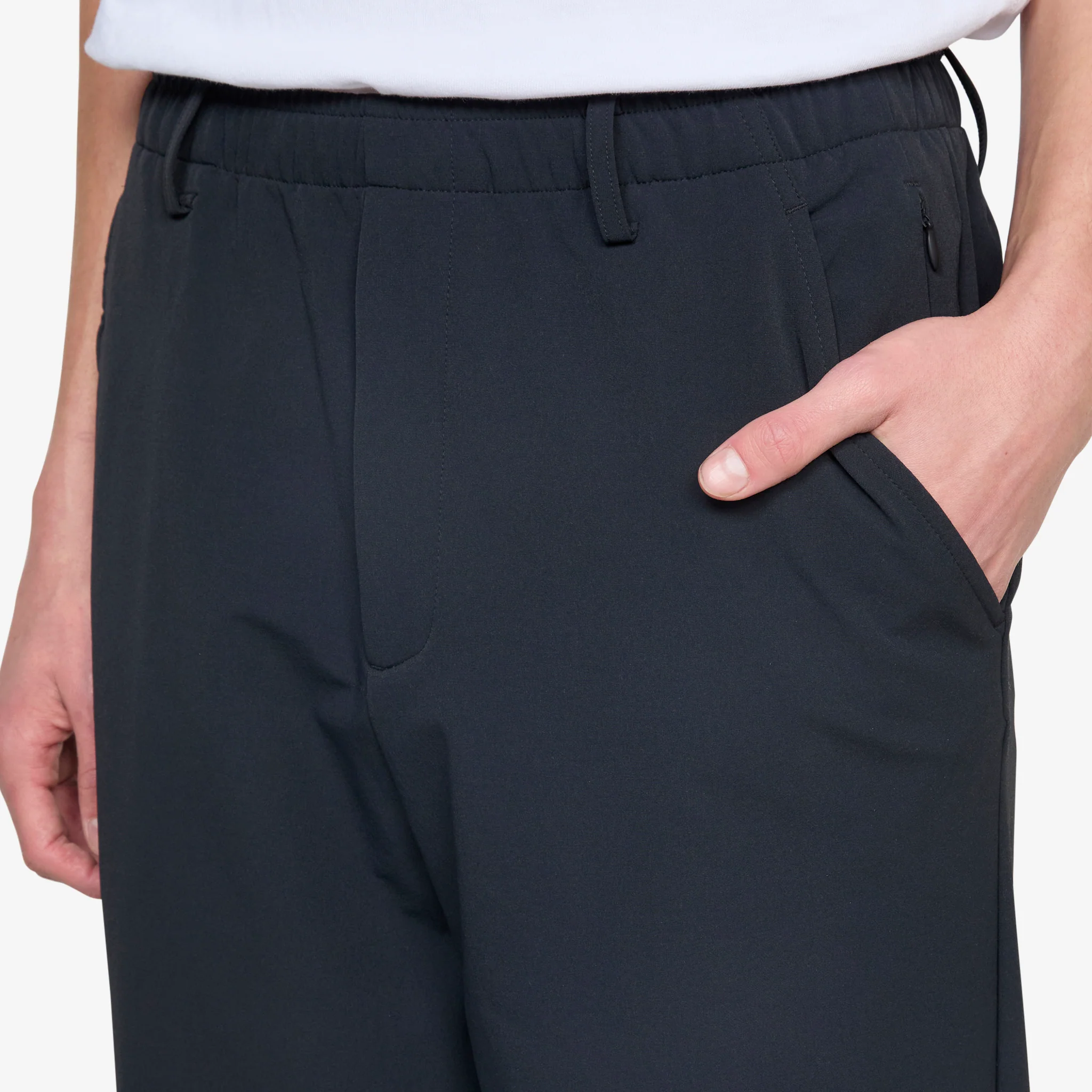 Grey Tapered Pant Black