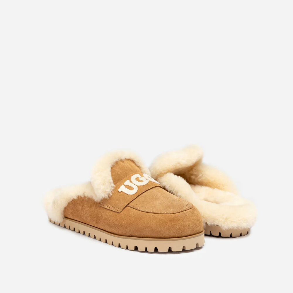 Ugg Priya Knit Logo Shearling Slipper