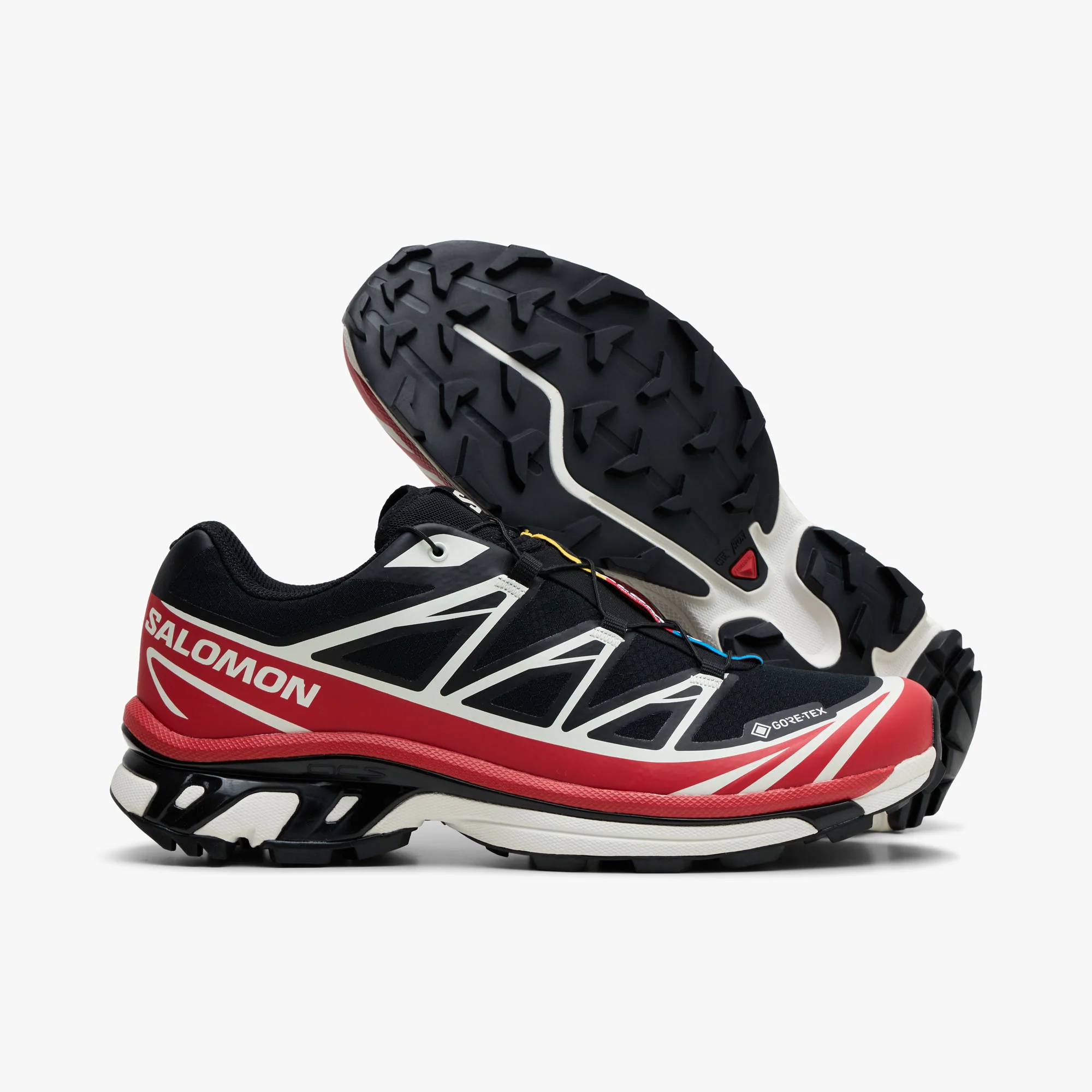 Salomon XT-6 GTX Black / Flame Scarlet - Vanilla Ice