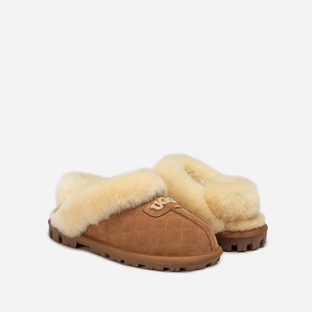 Ugg Coquette Matelasse Emb Logo Slipper( Detachable Feature)