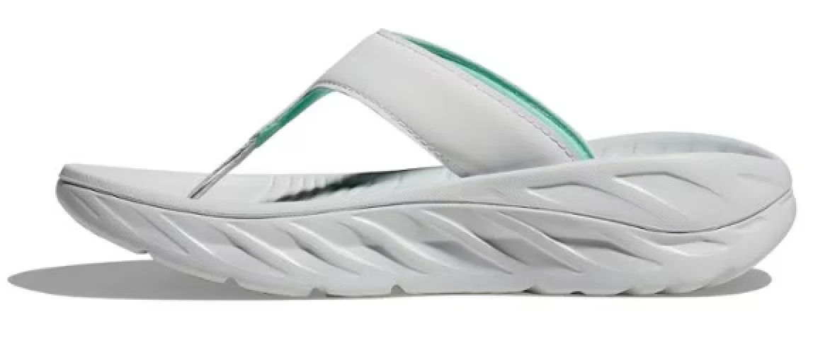 WOMEN'S HOKA ORA RECOVERY FLIP | COSMIC GREY / SEAFOAM