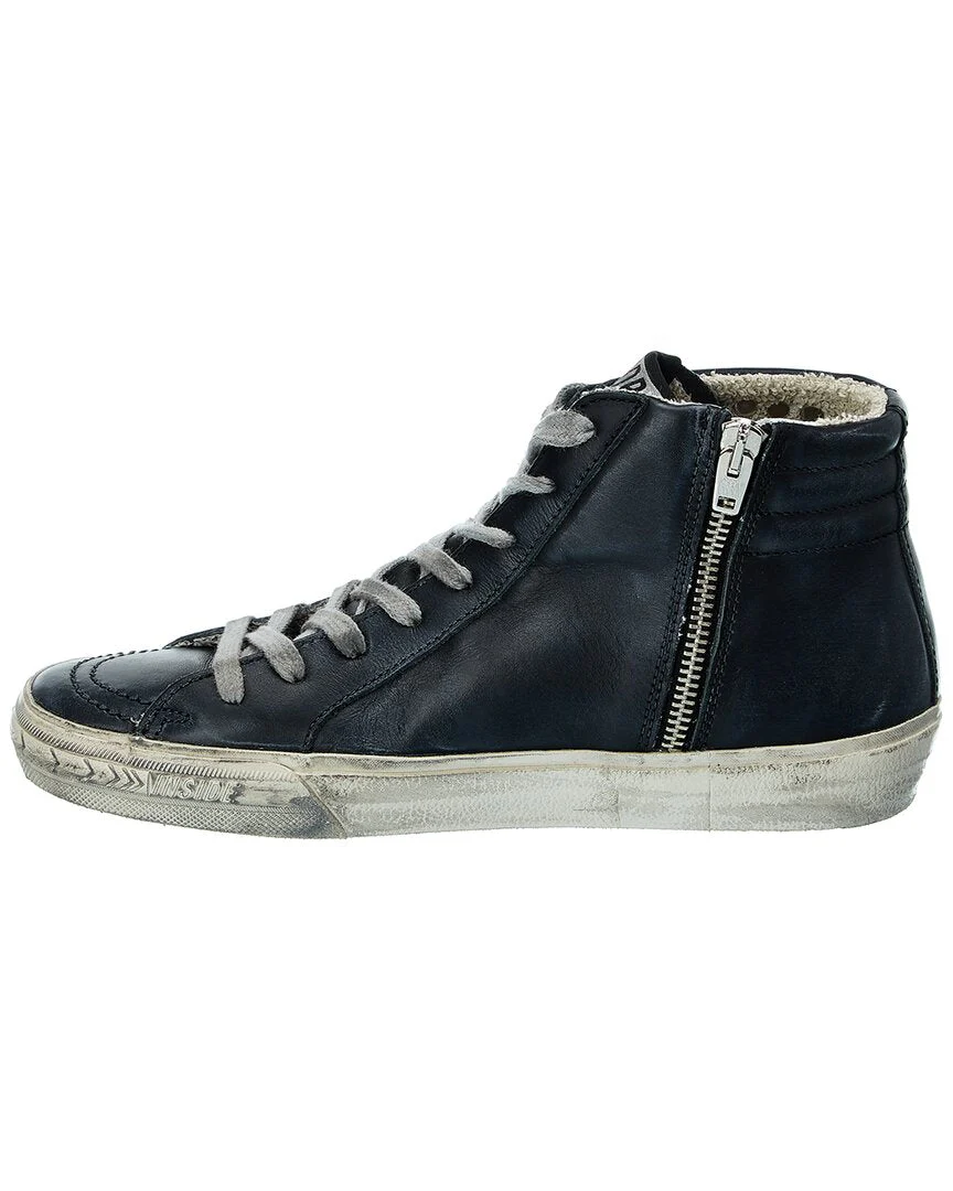 Golden Goose Slide Studded Leather Sneaker
