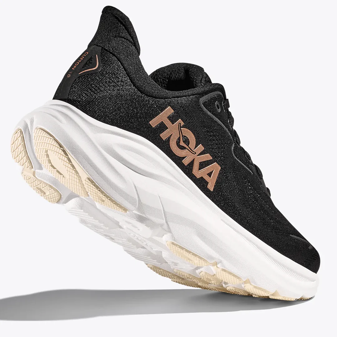 Hoka One One Clifton 10 Black Rose Gold Women's