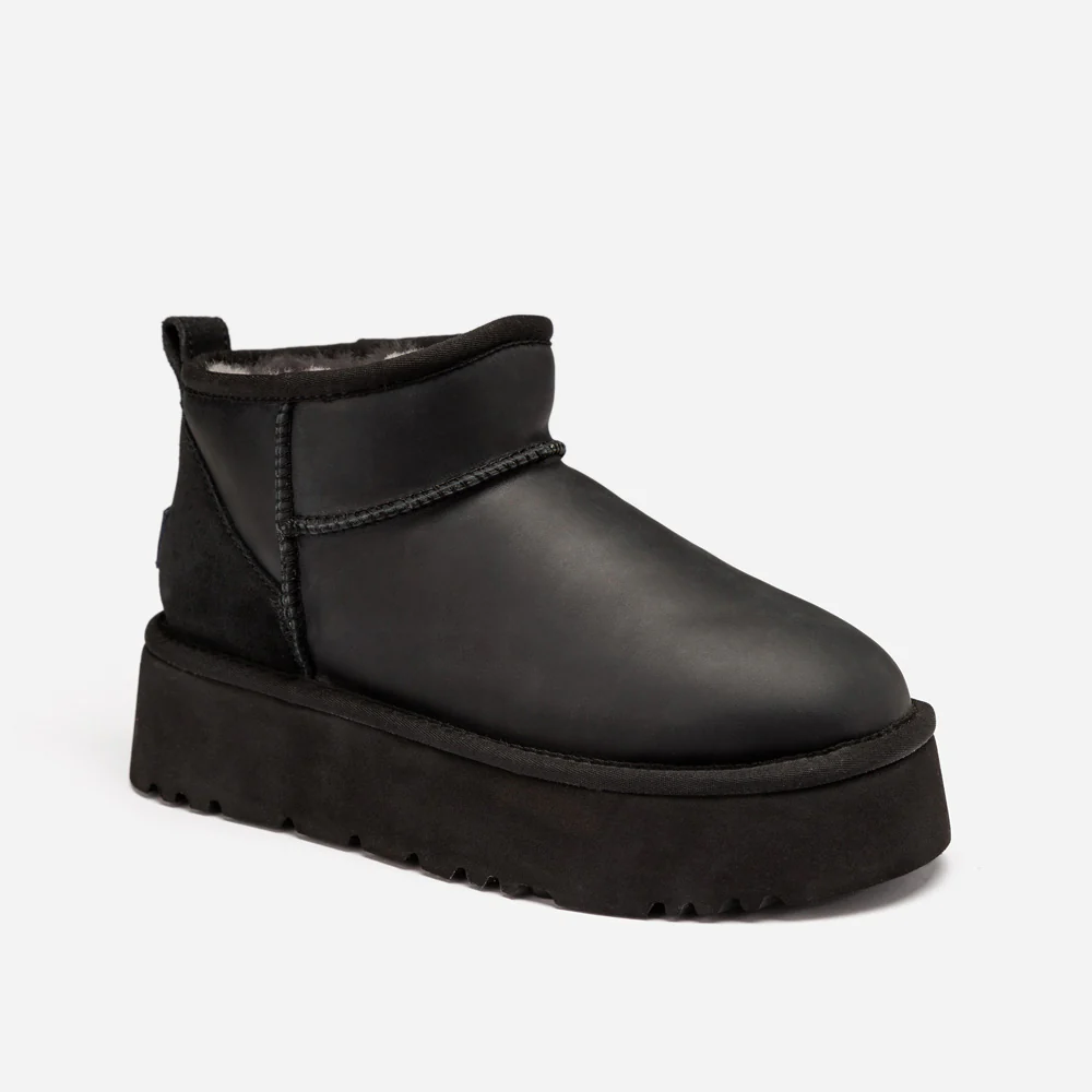 Ugg Classic Platform Ultra Mini Boot (Oiled Leather) (4.5cm)