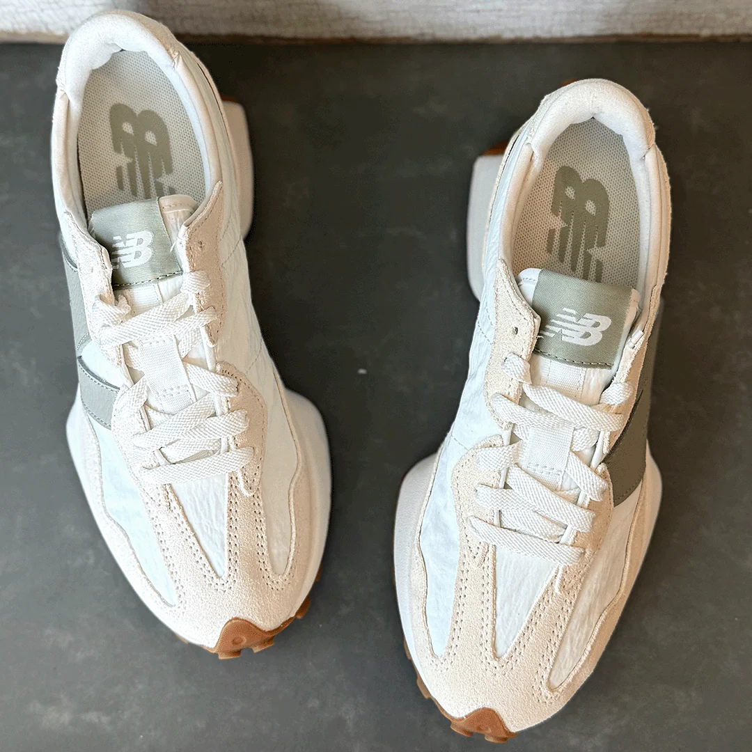 New Balance 327 Linen Sea Salt Olivine Women's