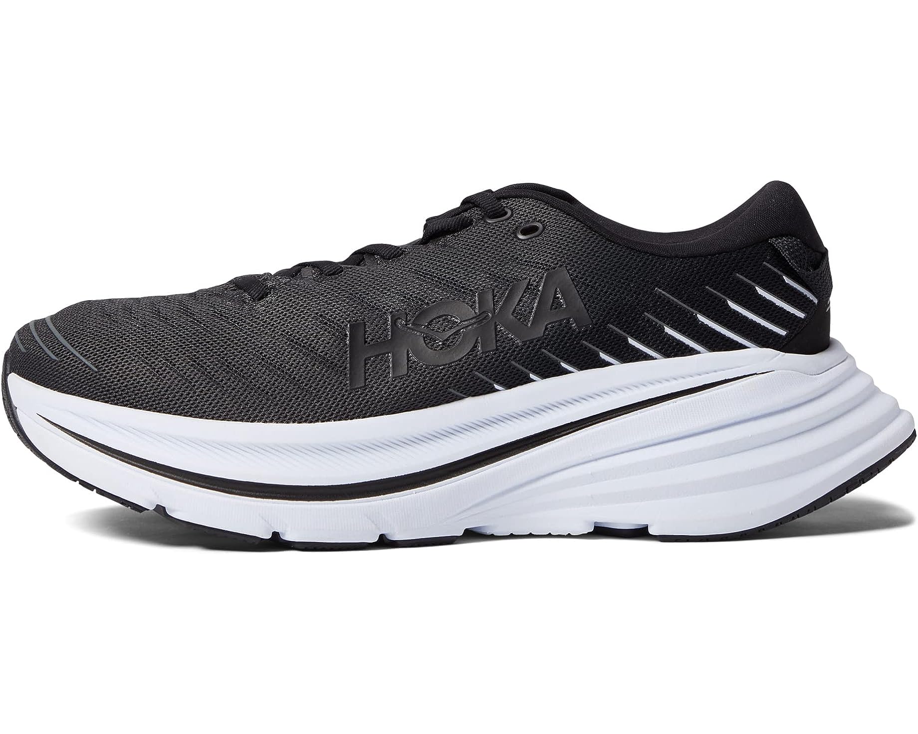 MEN'S HOKA BONDI X | BLACK / WHITE