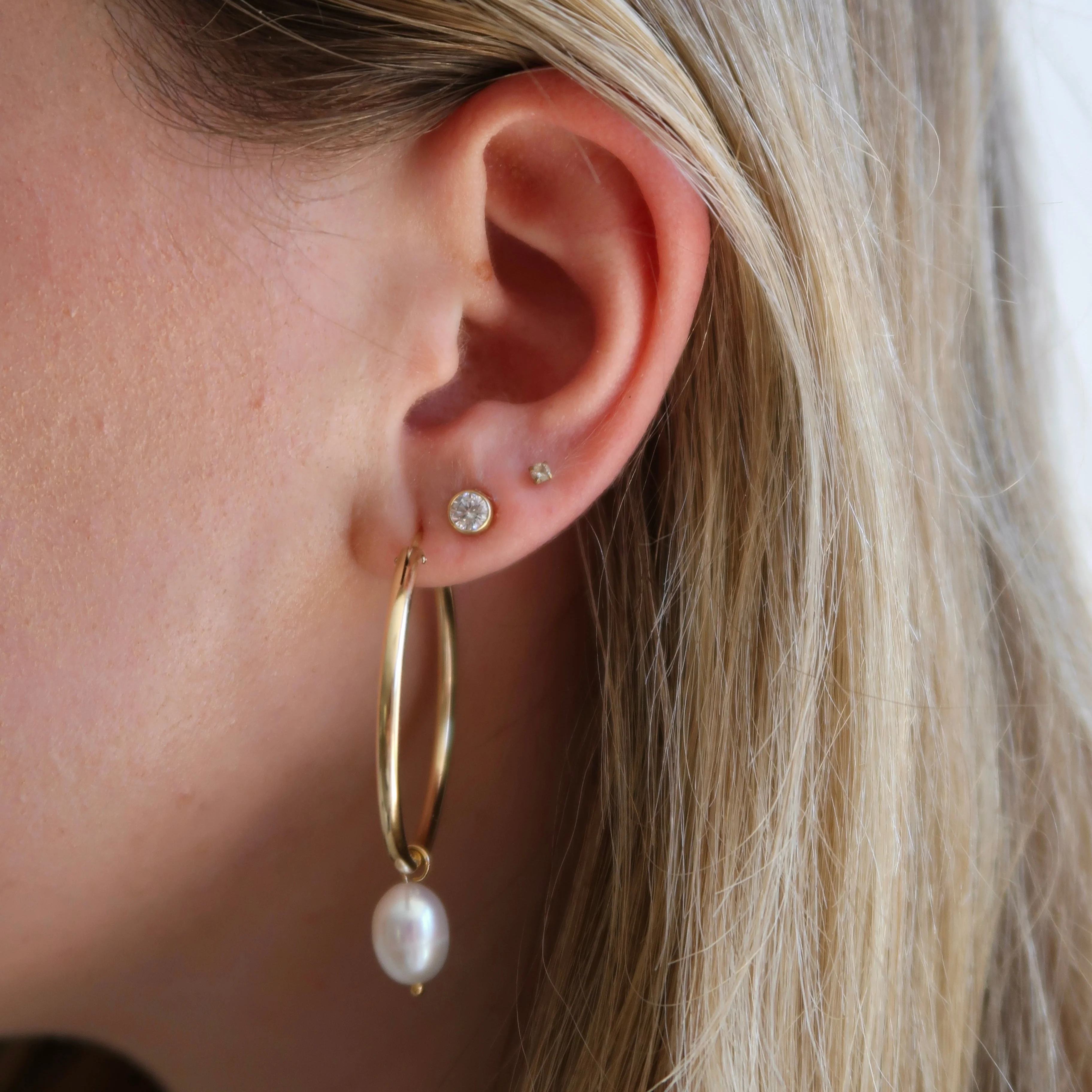 Sicily Pearl Hoops