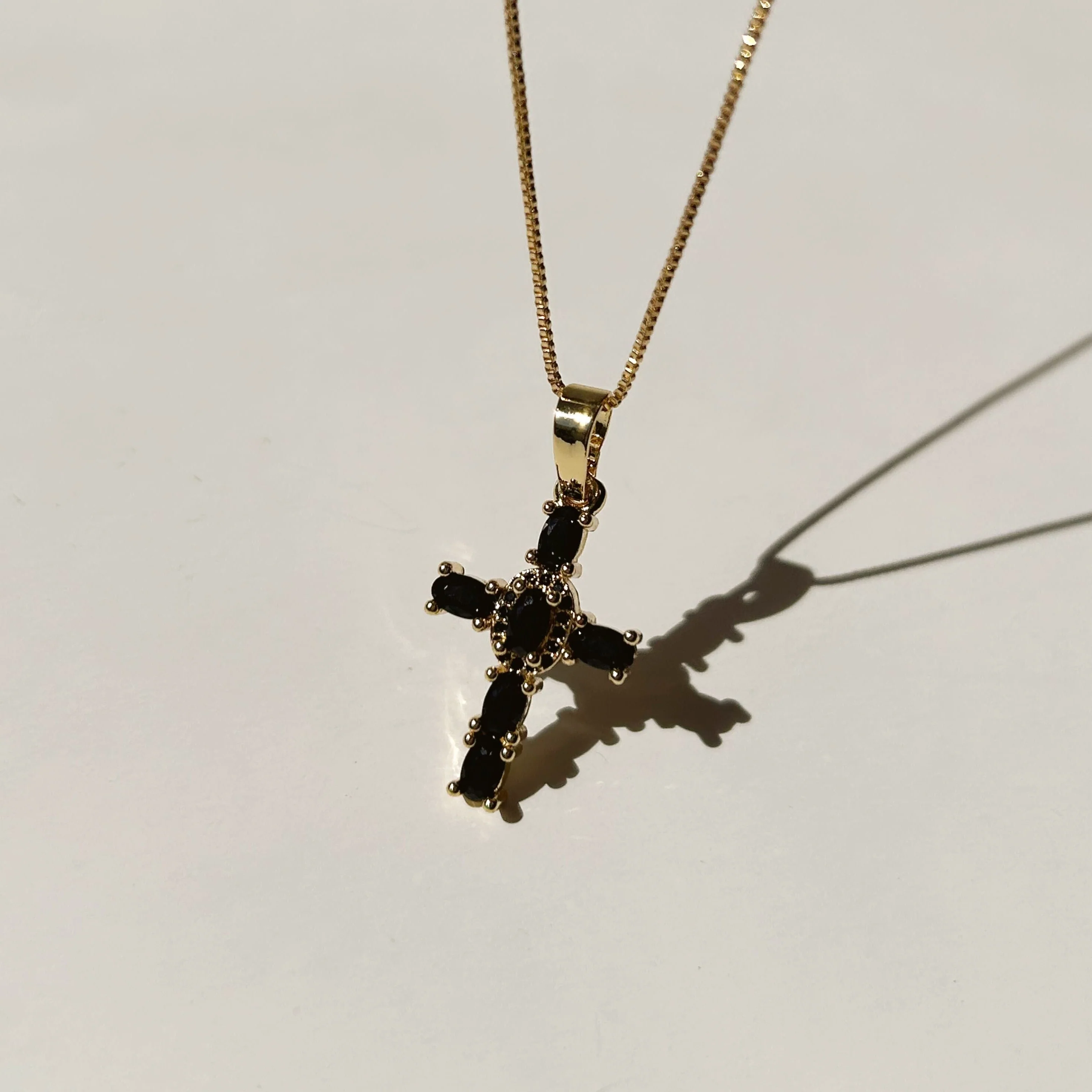 Hallelujah CZ Cross Necklace