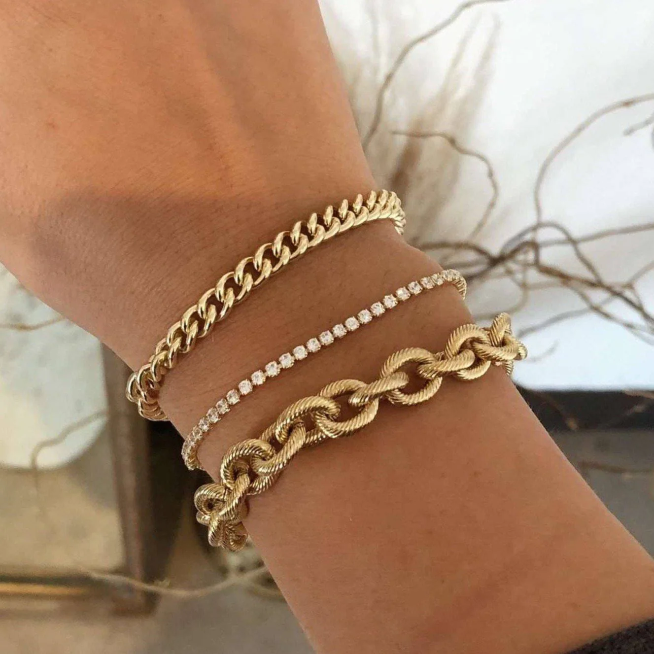 Kira Adjustable Tennis Bracelet