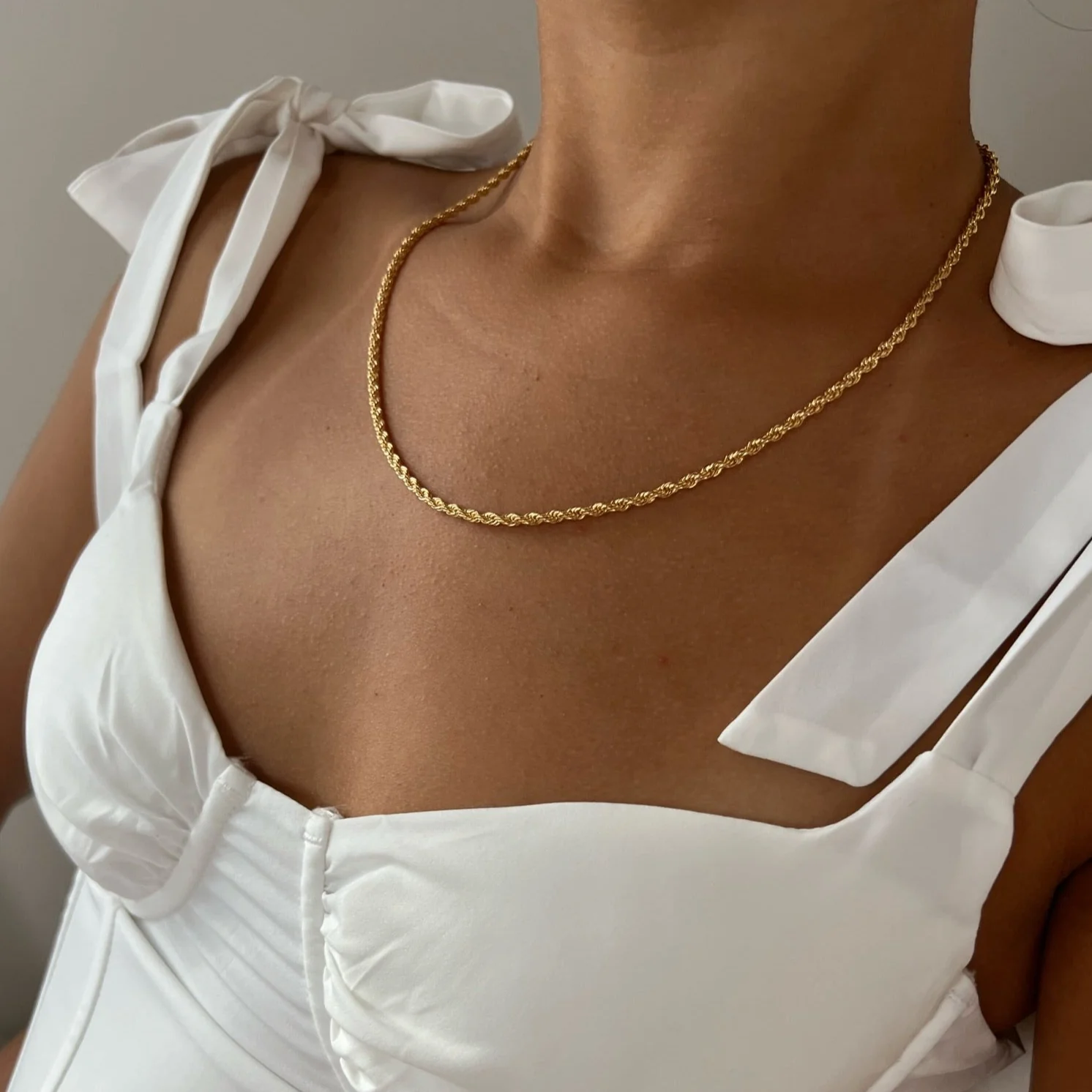 Adrian Thick Rope Chain Necklace