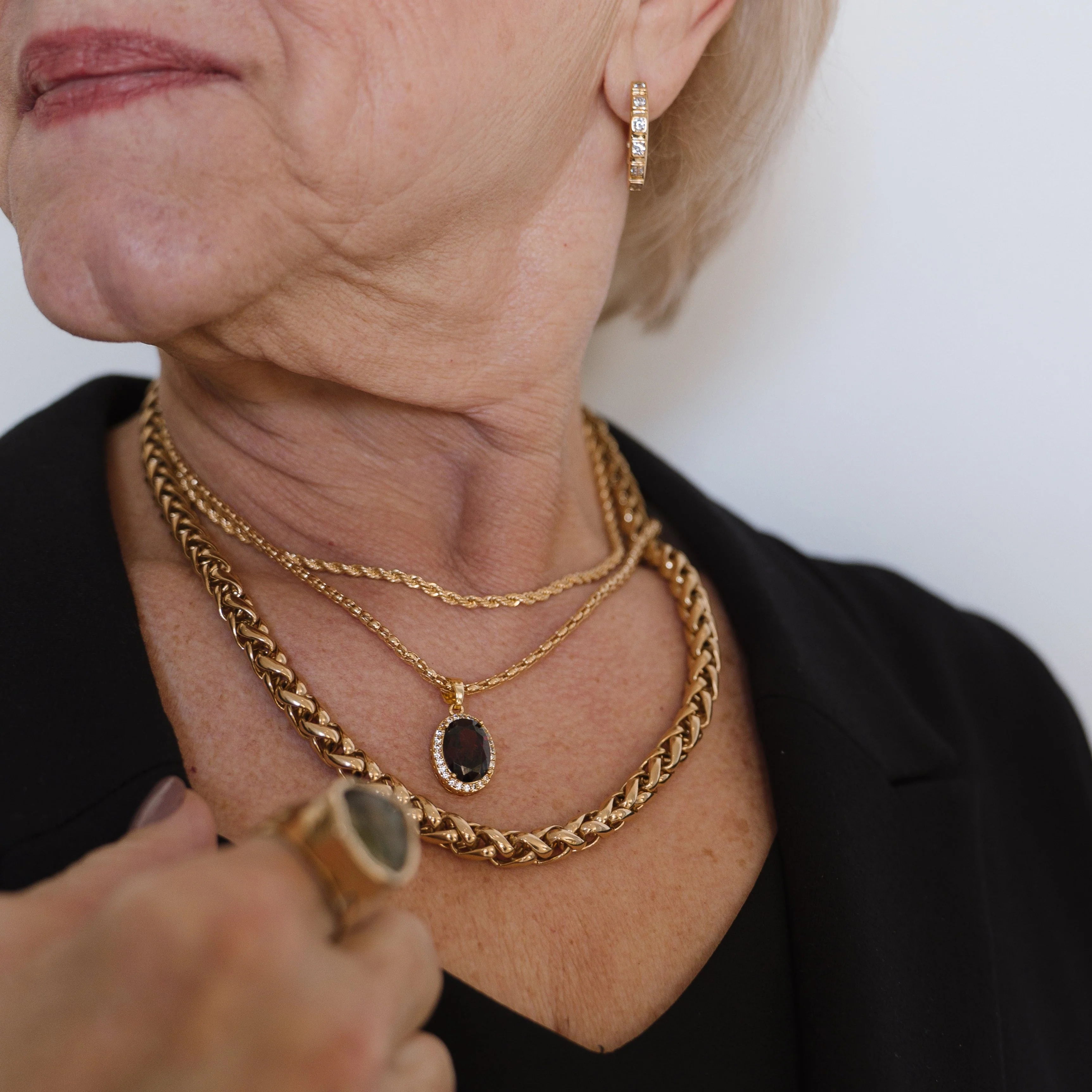 Generational Woven Heart Chain Necklace