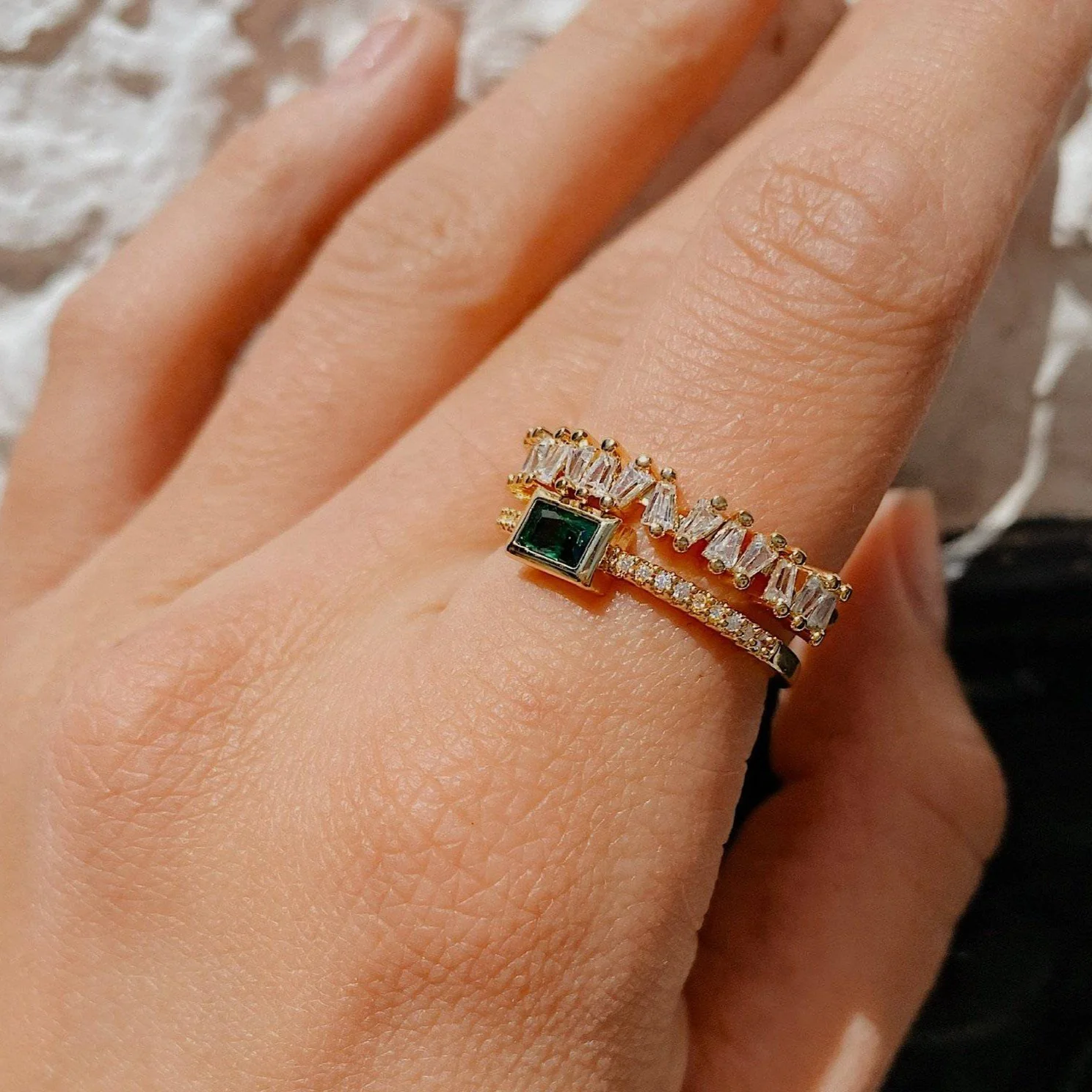 Reign CZ Stone Ring