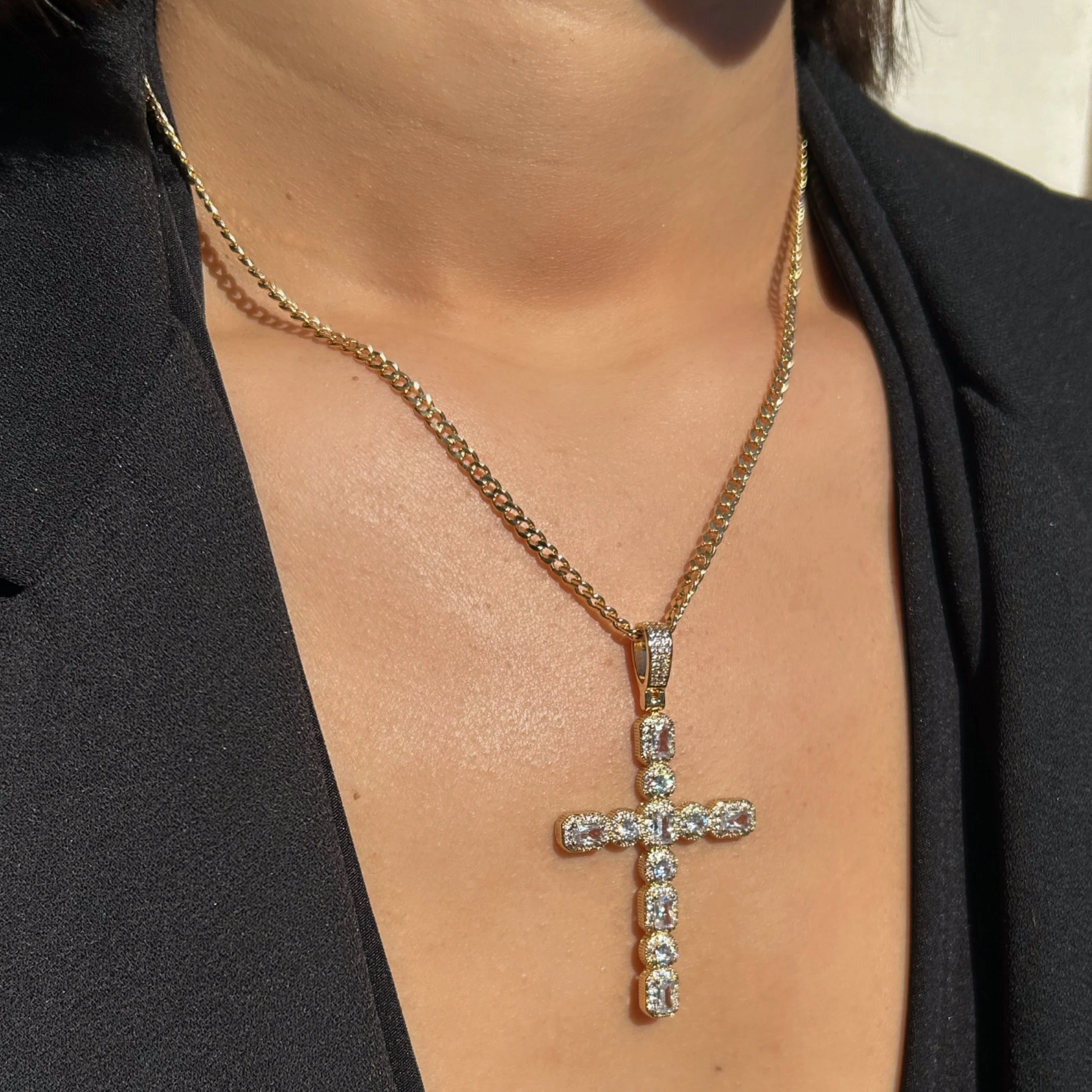 Hope CZ Cross Necklace