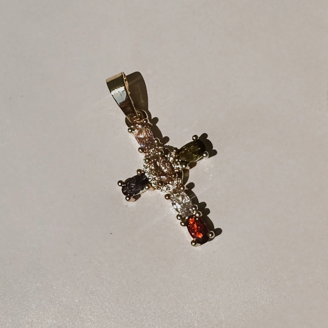 Hallelujah CZ Cross Charm