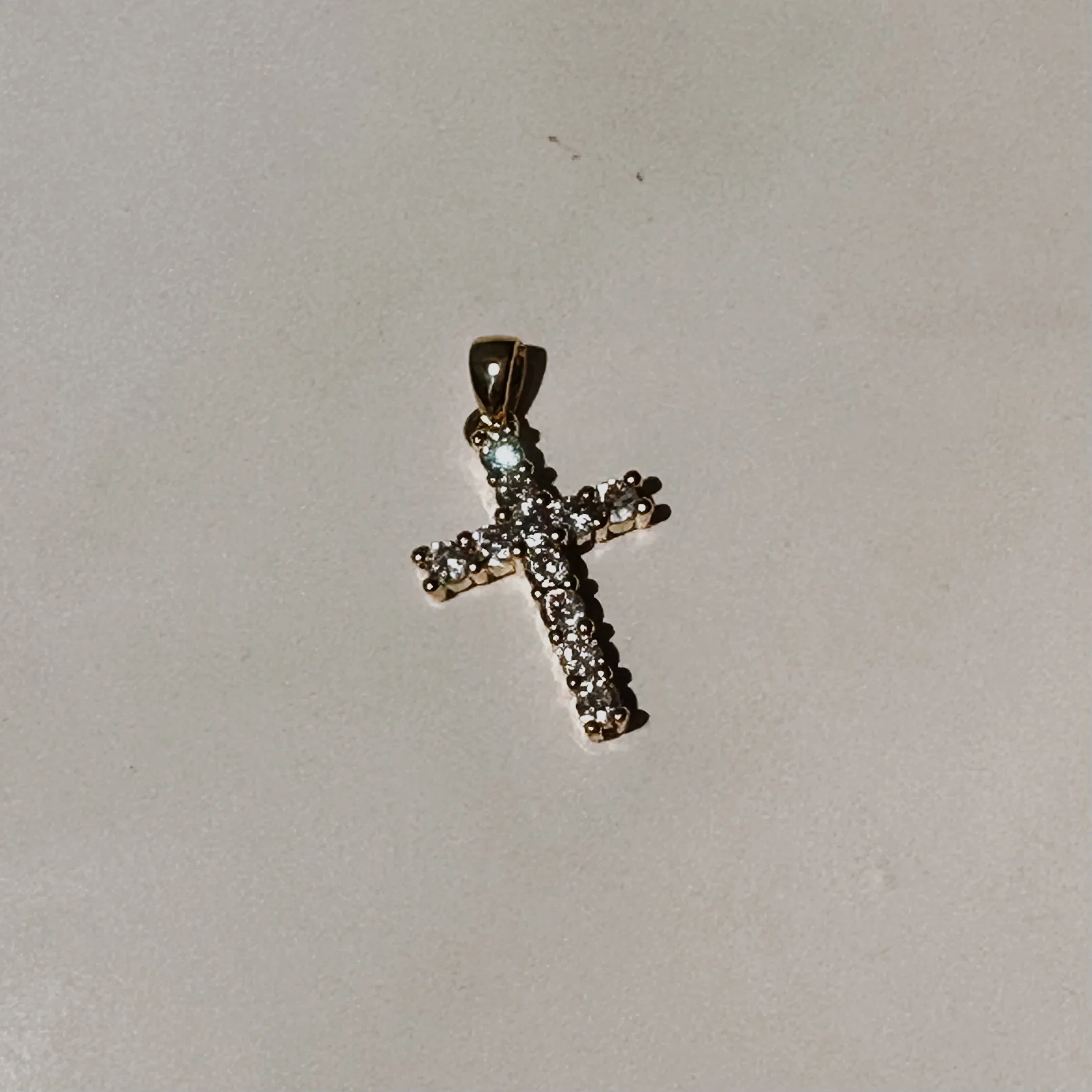 Blessed CZ Cross Charm
