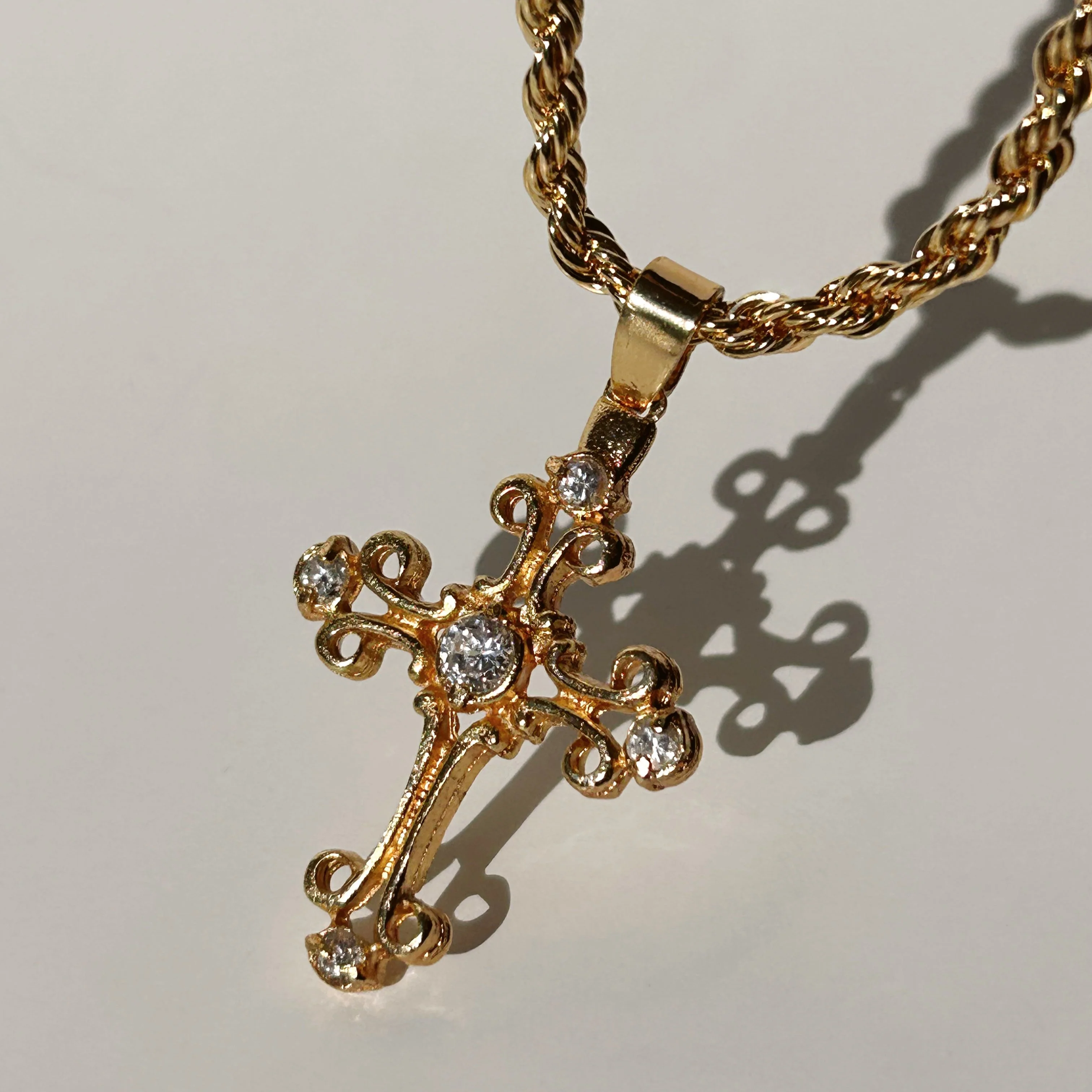 Truly Rich CZ Cross Necklace