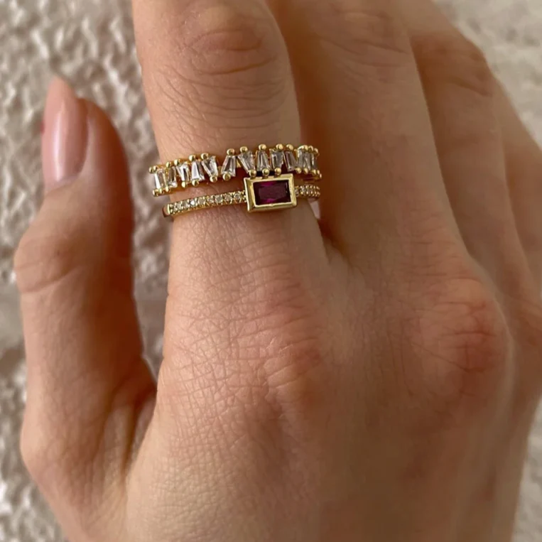 Reign CZ Stone Ring