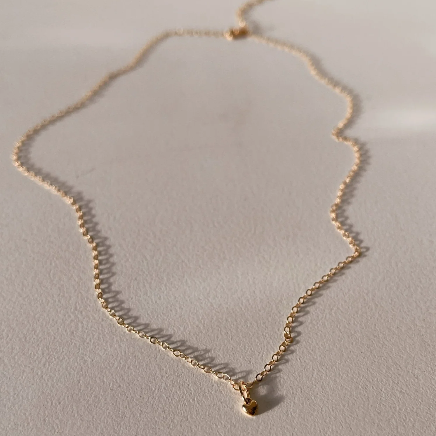 My Everything Solid Gold Heart Necklace