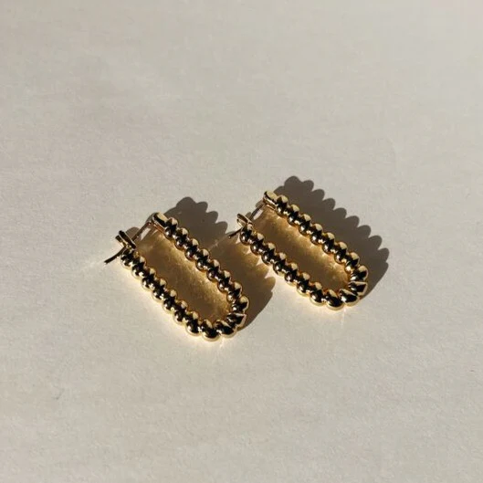 Milan Textured Gold Hoops