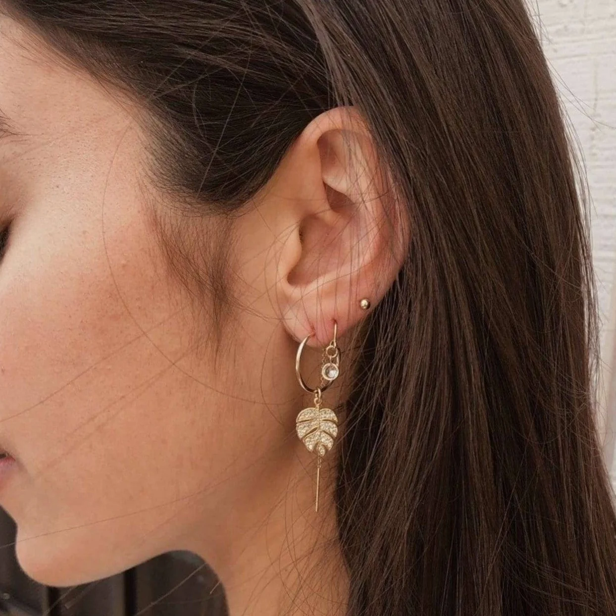Gold Dot Stud Earrings