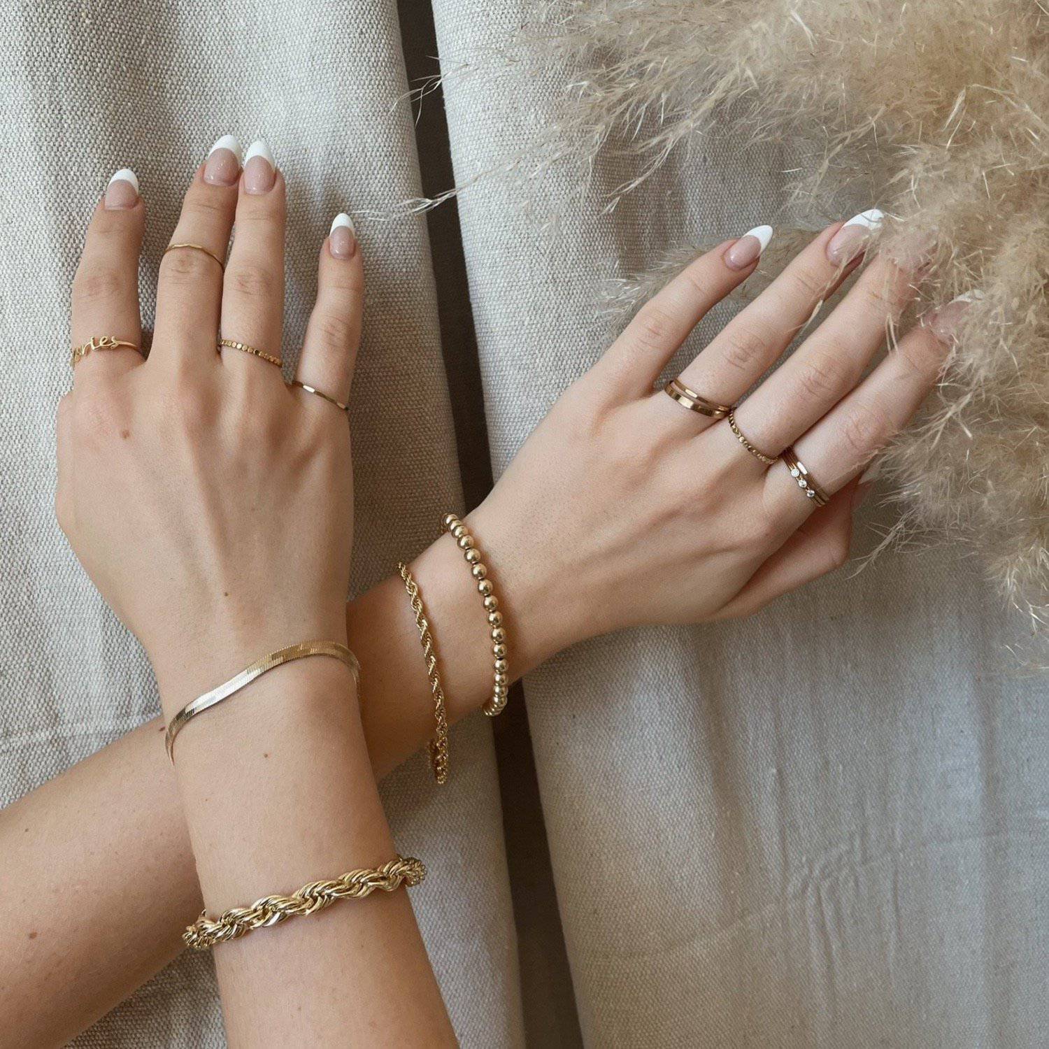 Adrian Gold Rope Bracelet