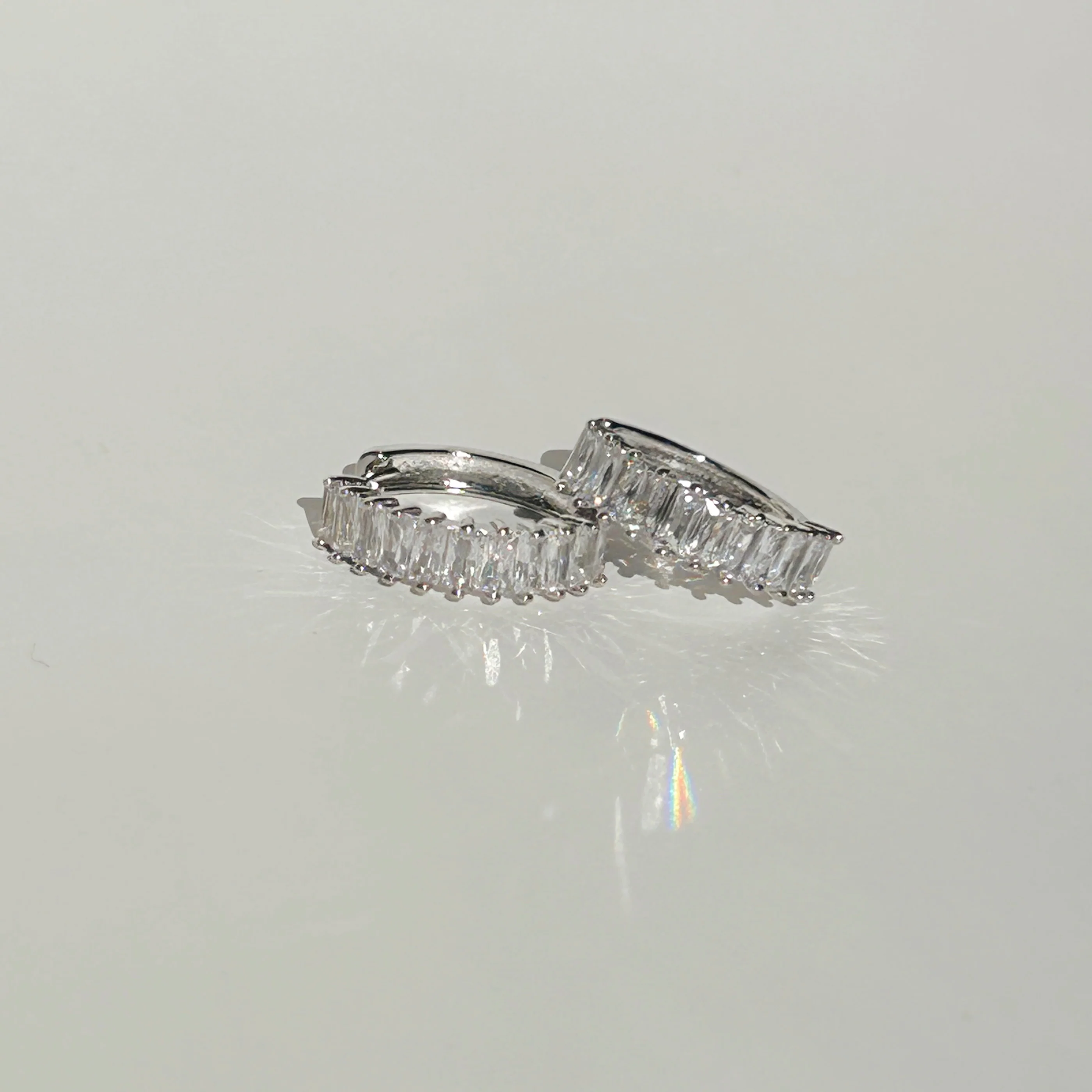 Rox CZ Hoop Earrings