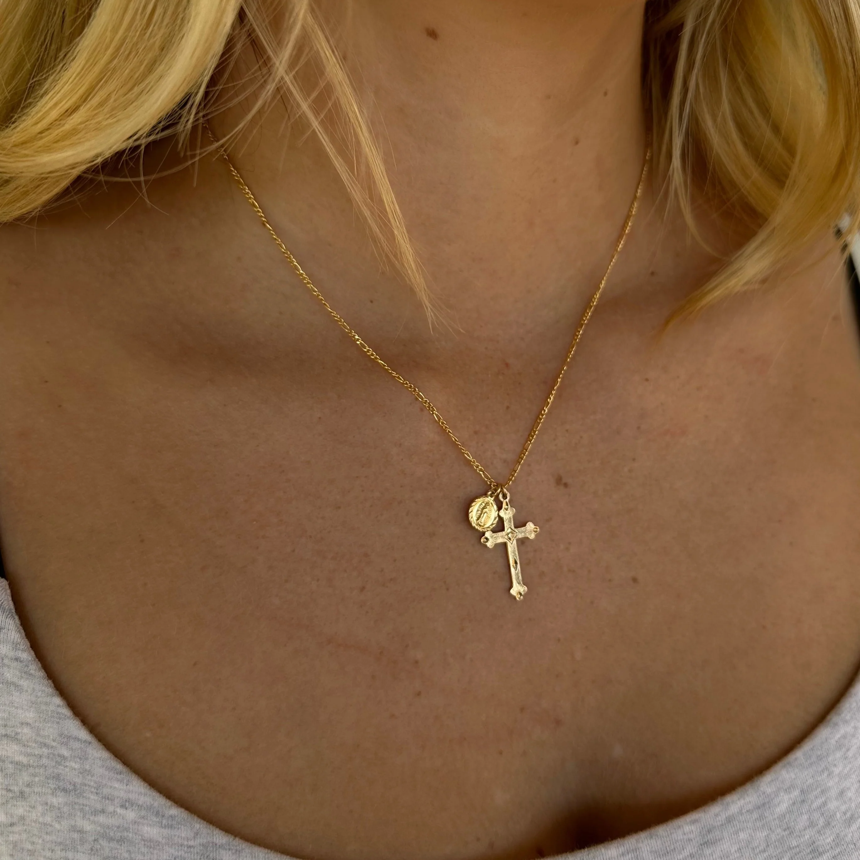 Almighty Medal Cross Necklace