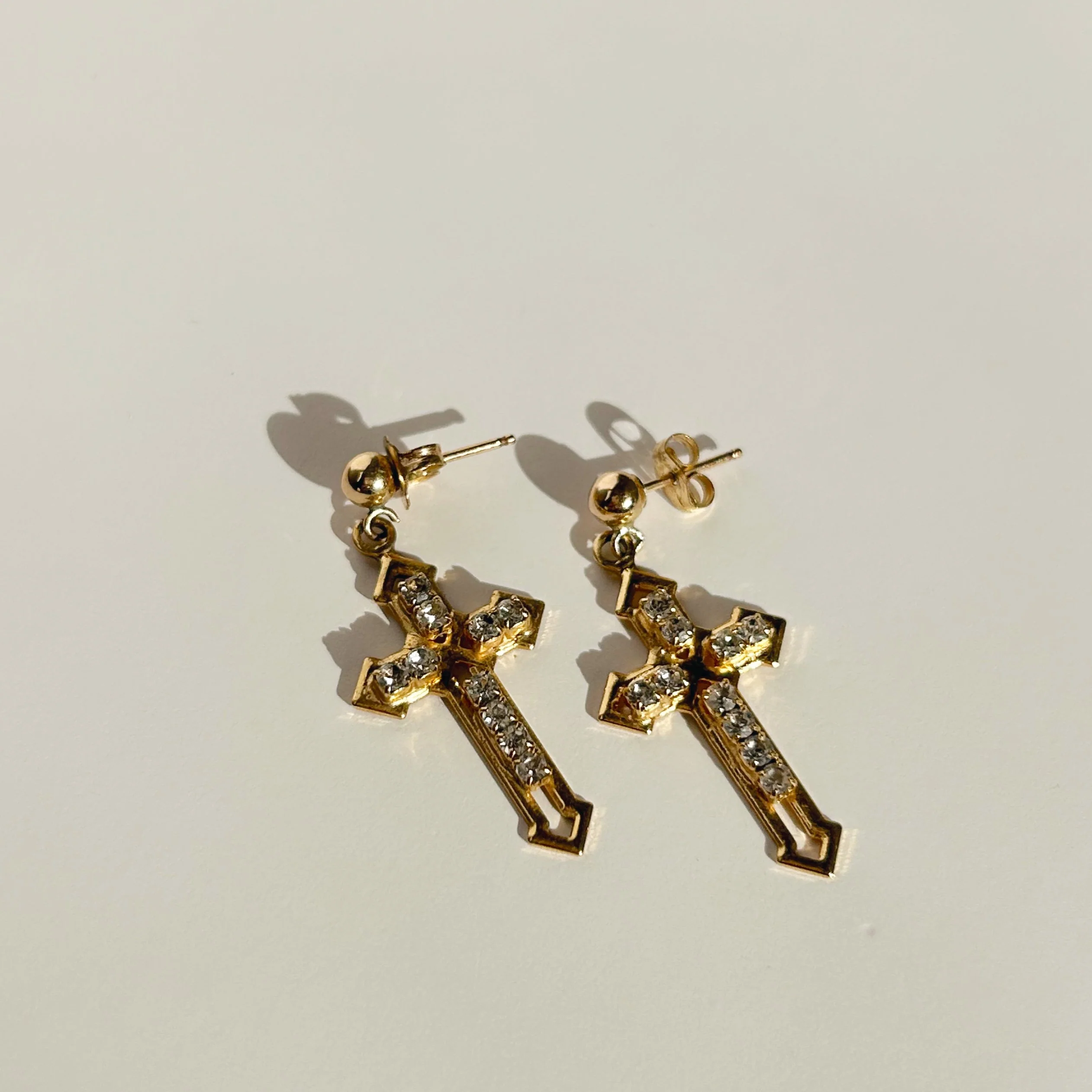 The Chosen One Cross Earrings