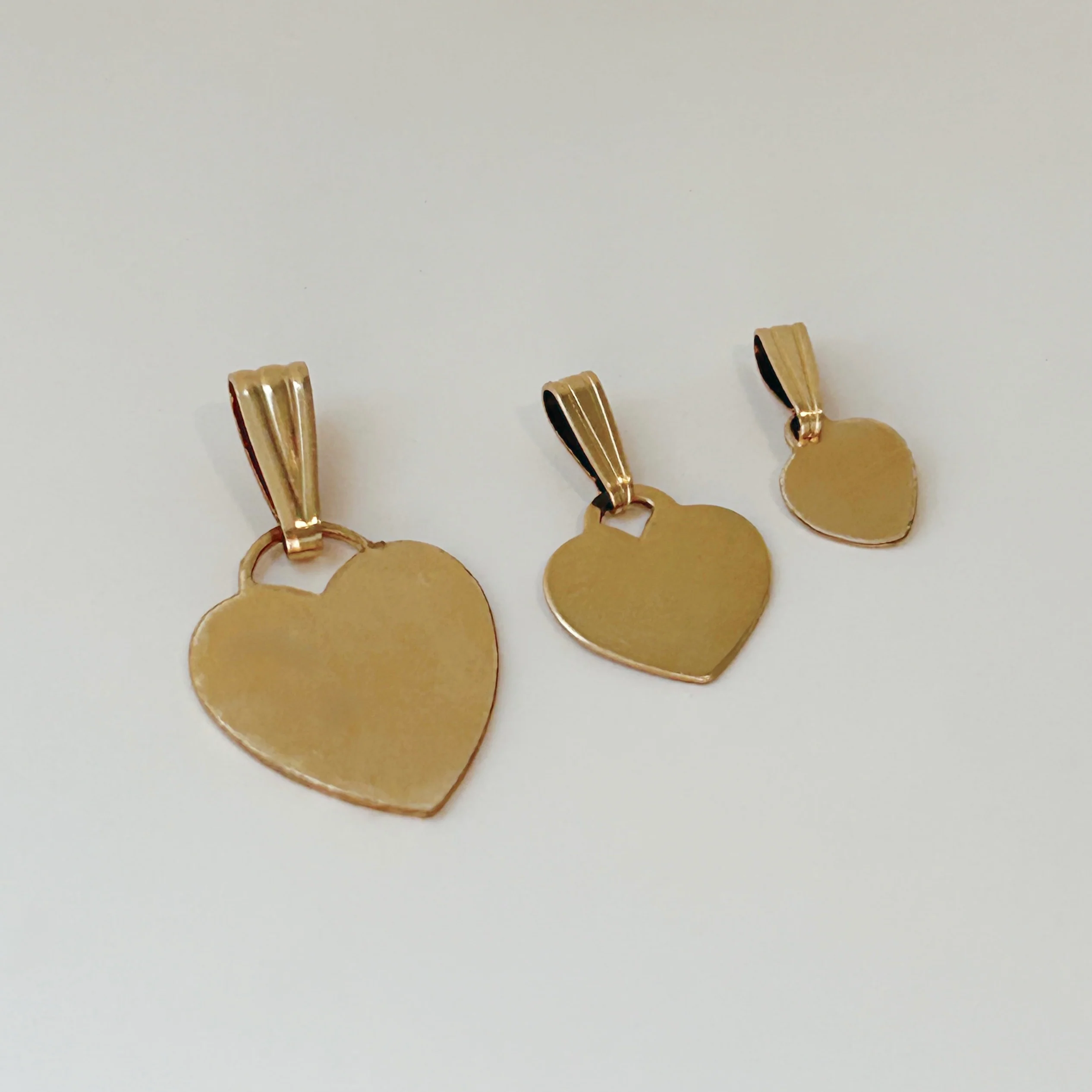 Gold Engraved Heart Necklace