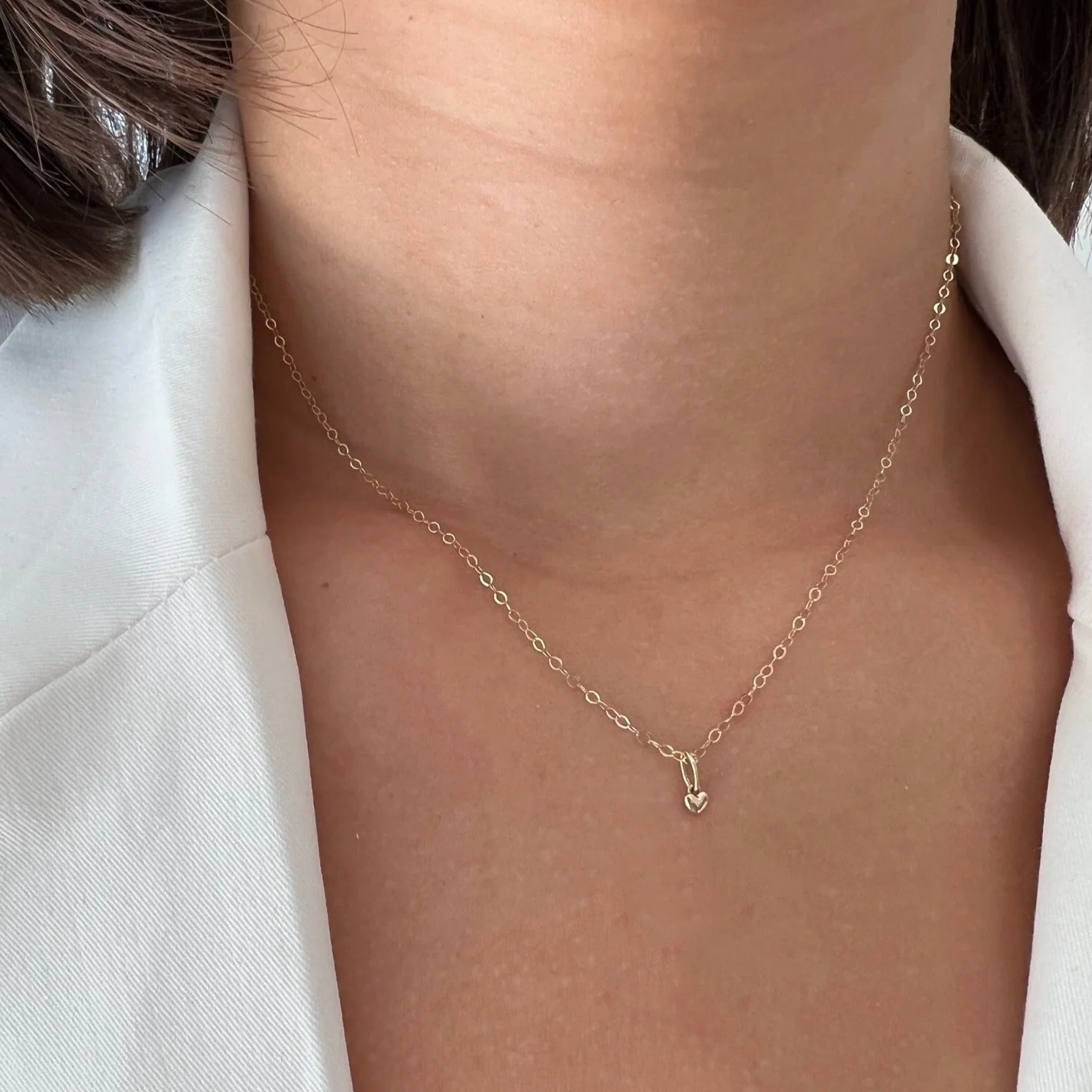 My Everything Solid Gold Heart Necklace