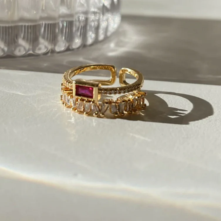 Reign CZ Stone Ring