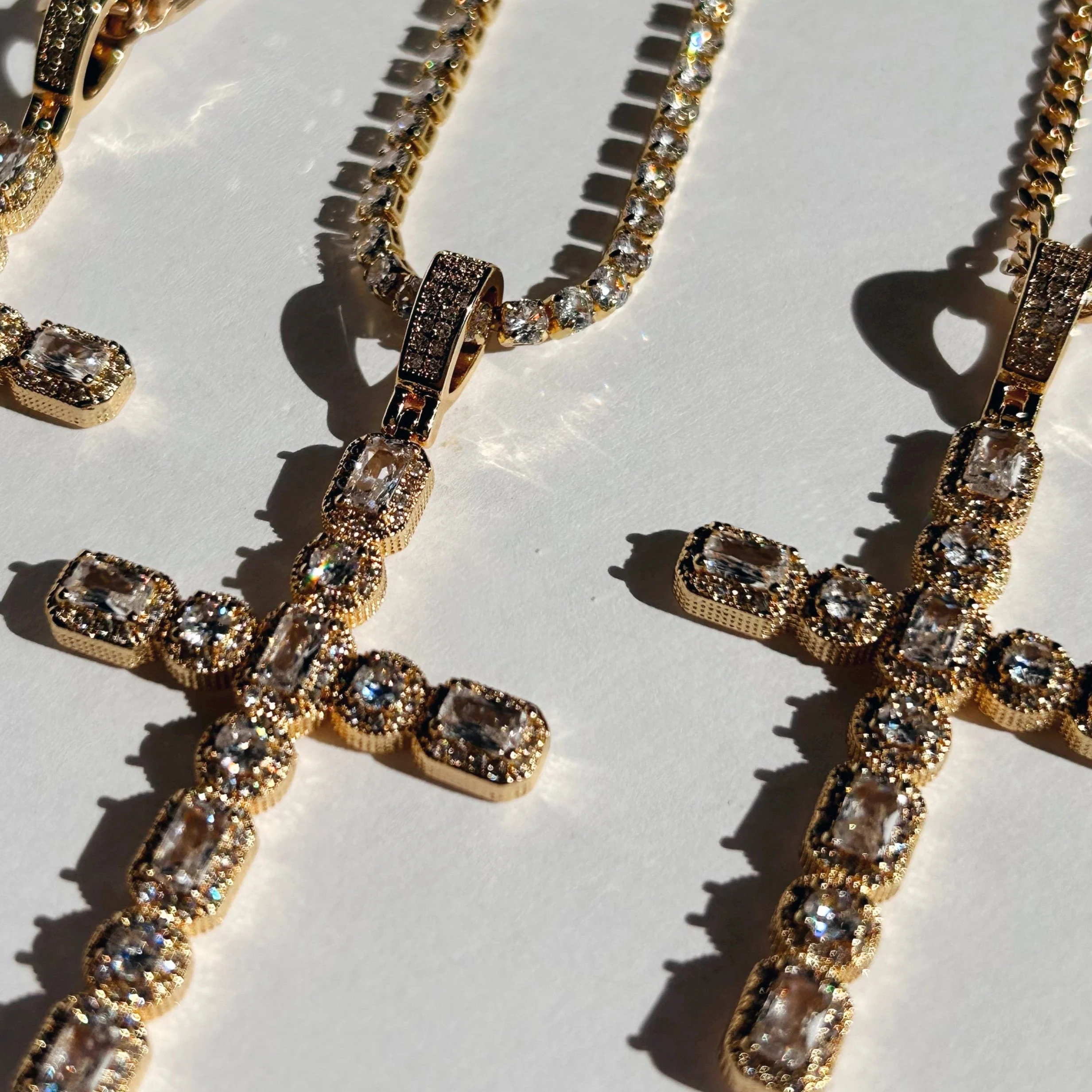 Hope CZ Cross Necklace