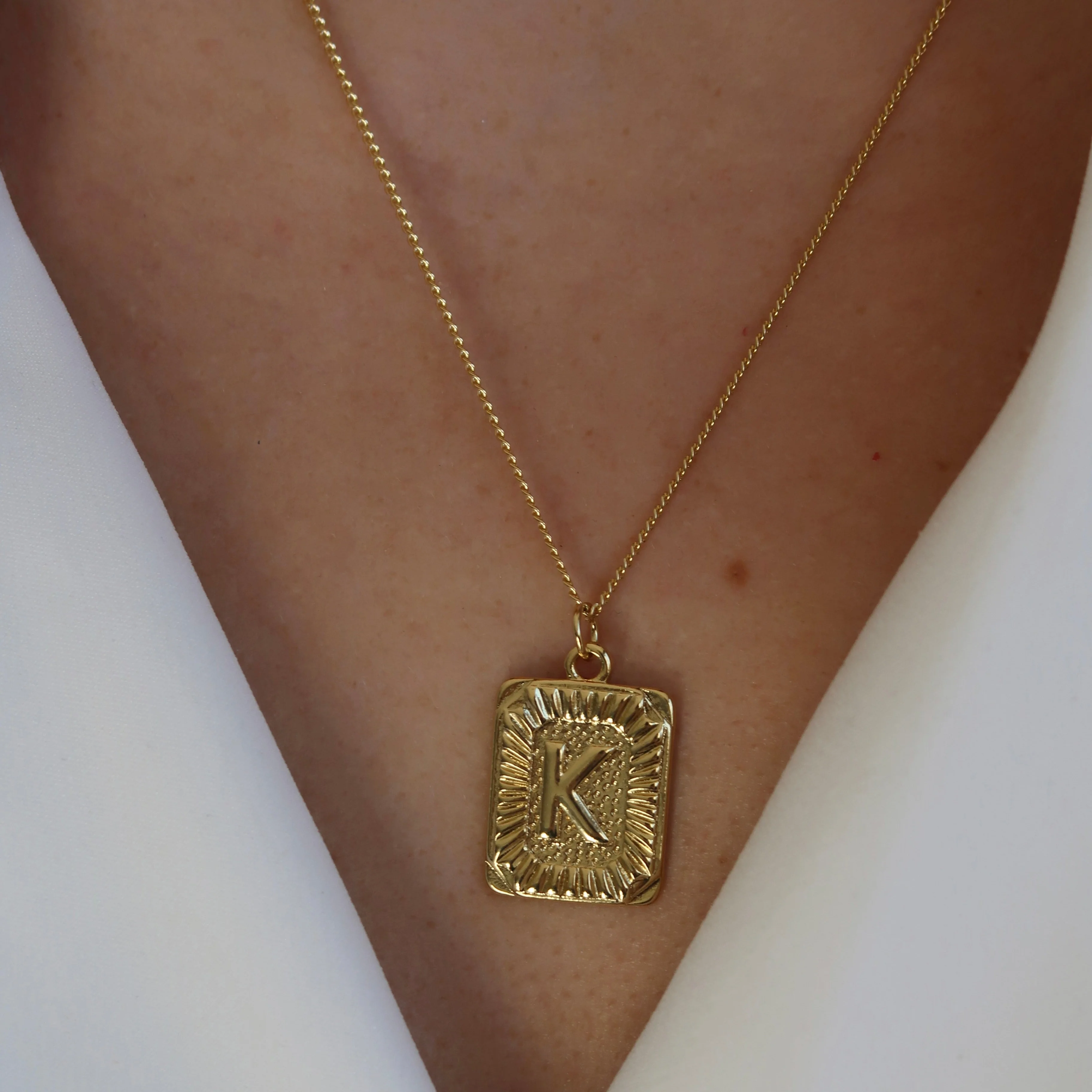 Yours Truly Initial Necklace
