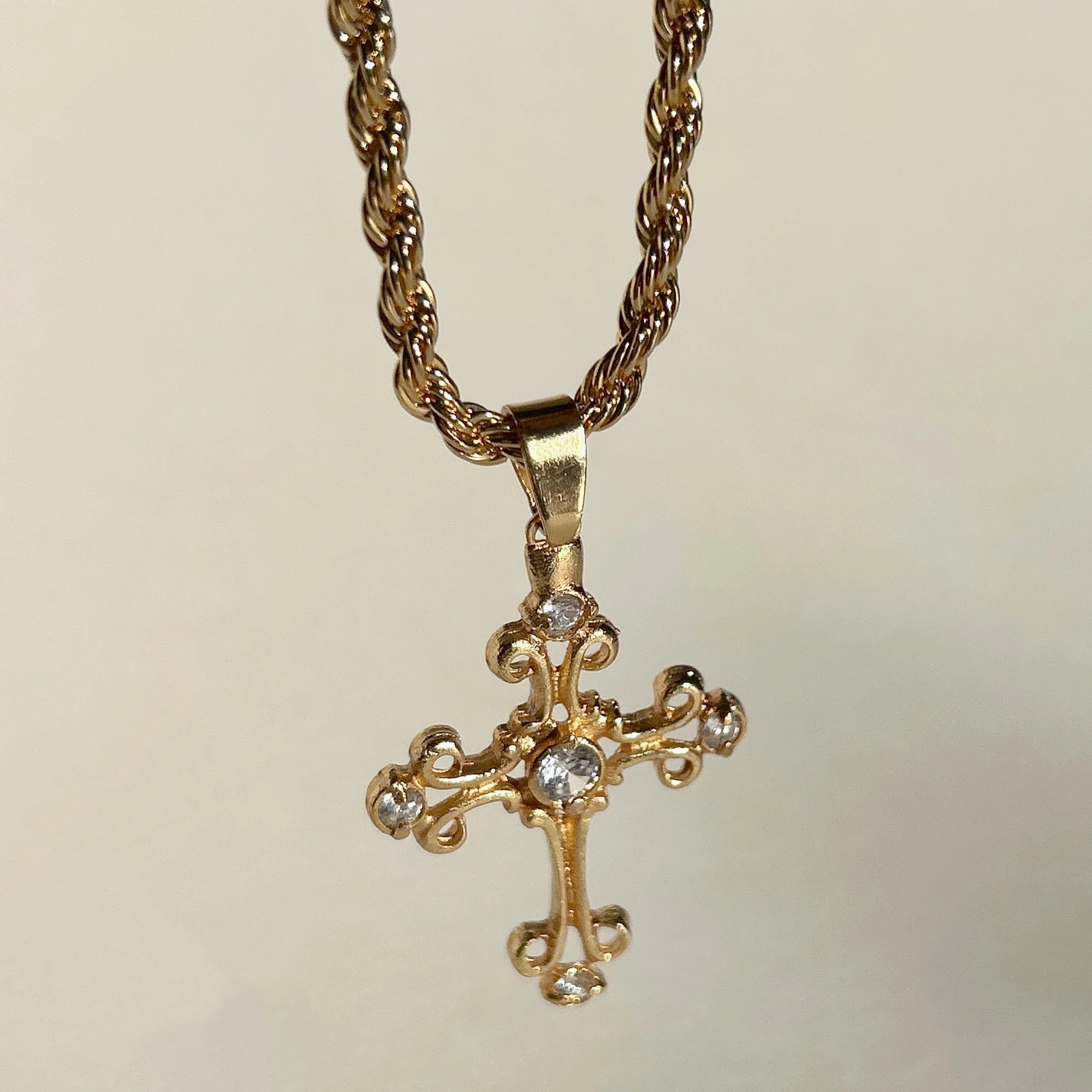 Truly Rich CZ Cross Necklace
