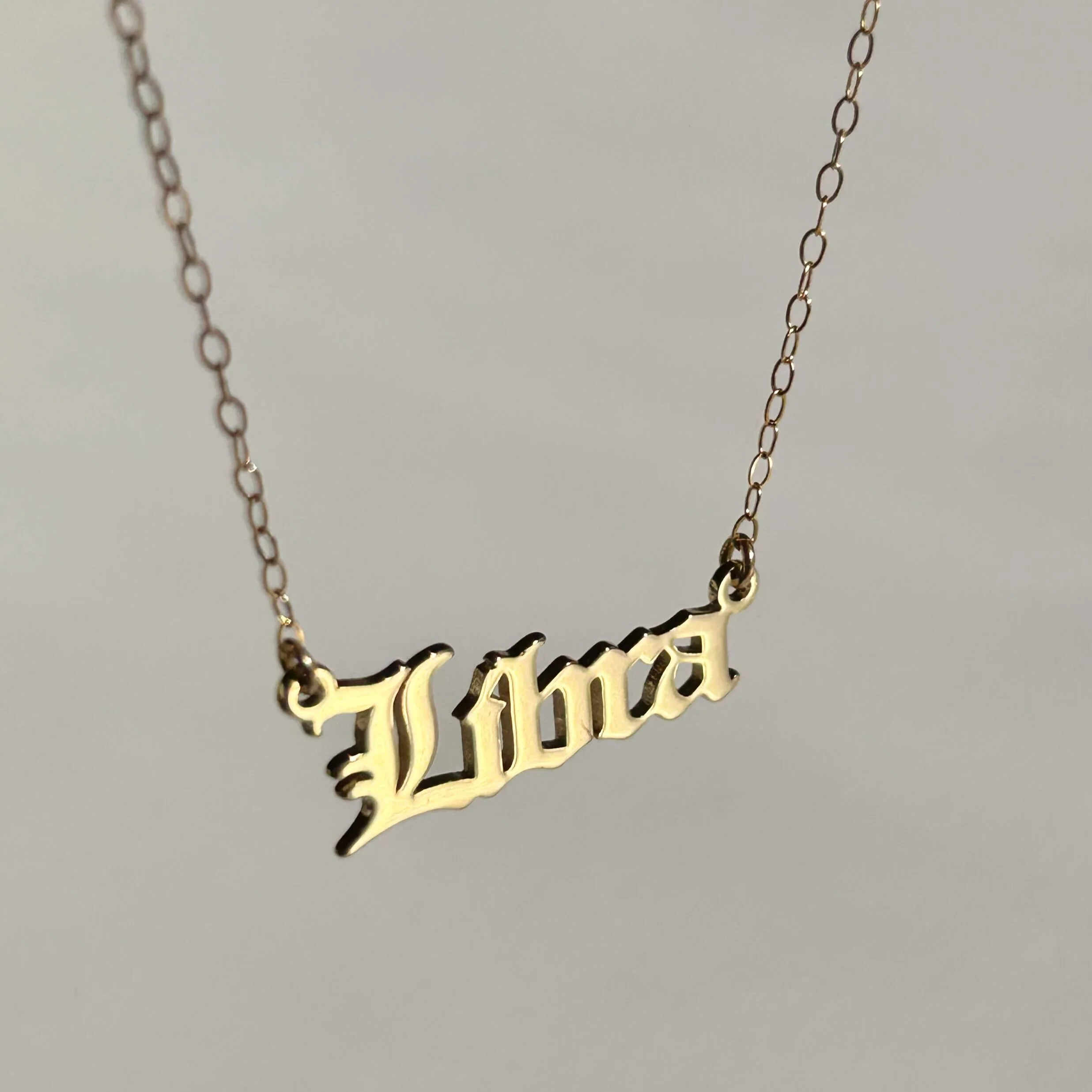 Zodiac Nameplate Necklace