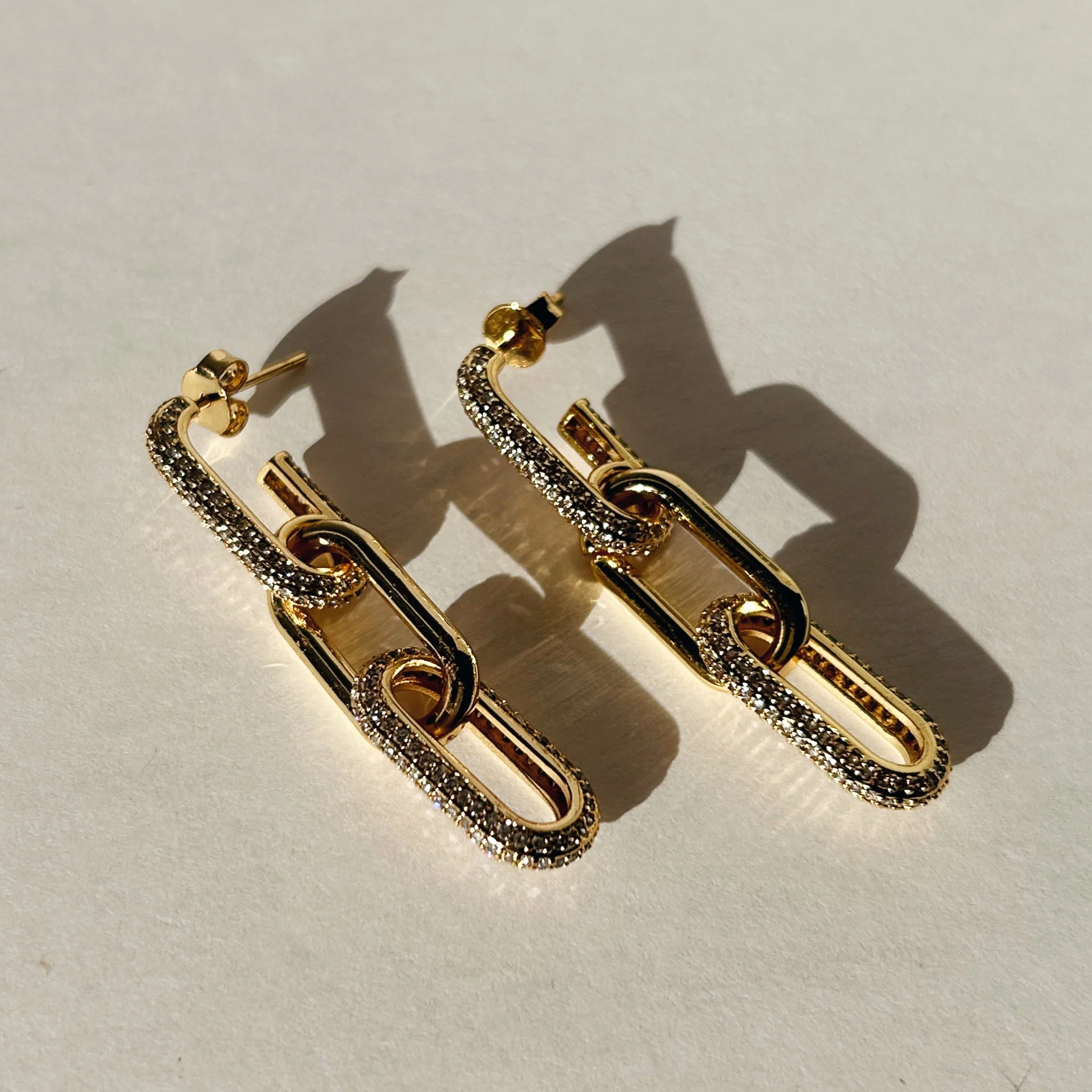 Griffith CZ Link Earring