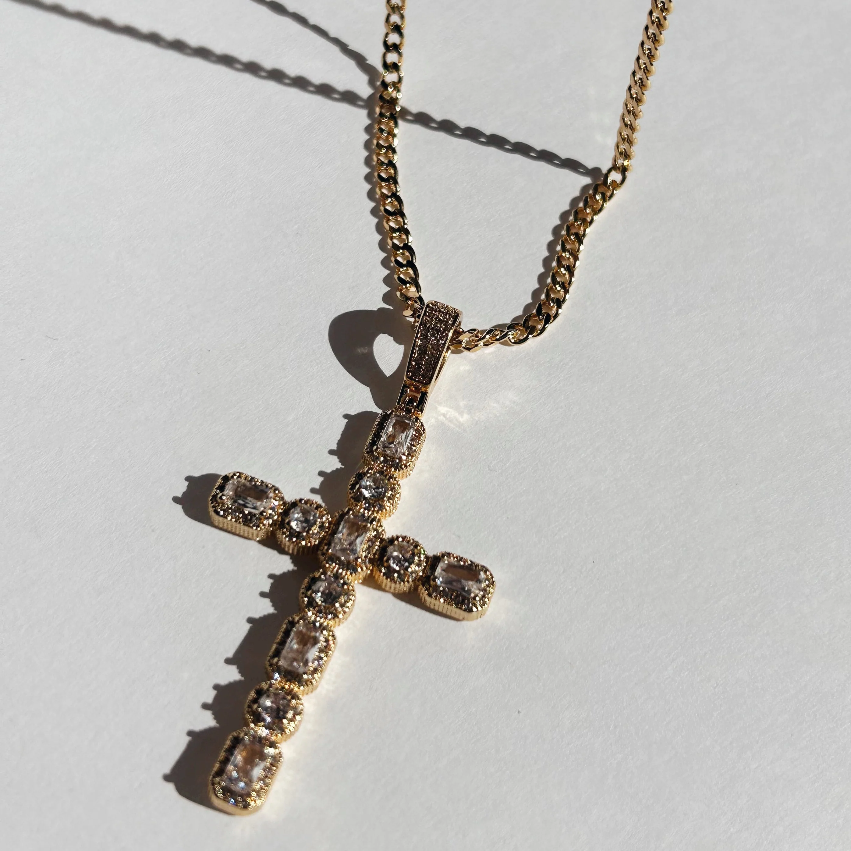 Hope CZ Cross Necklace