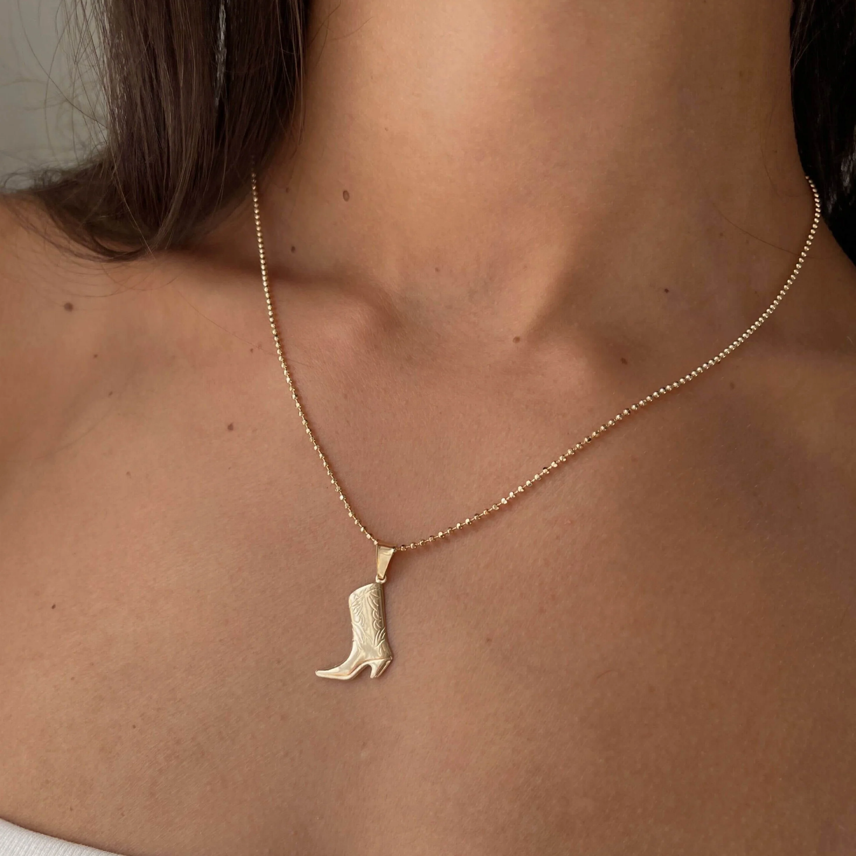 Country Girls Cowboy Boot Necklace