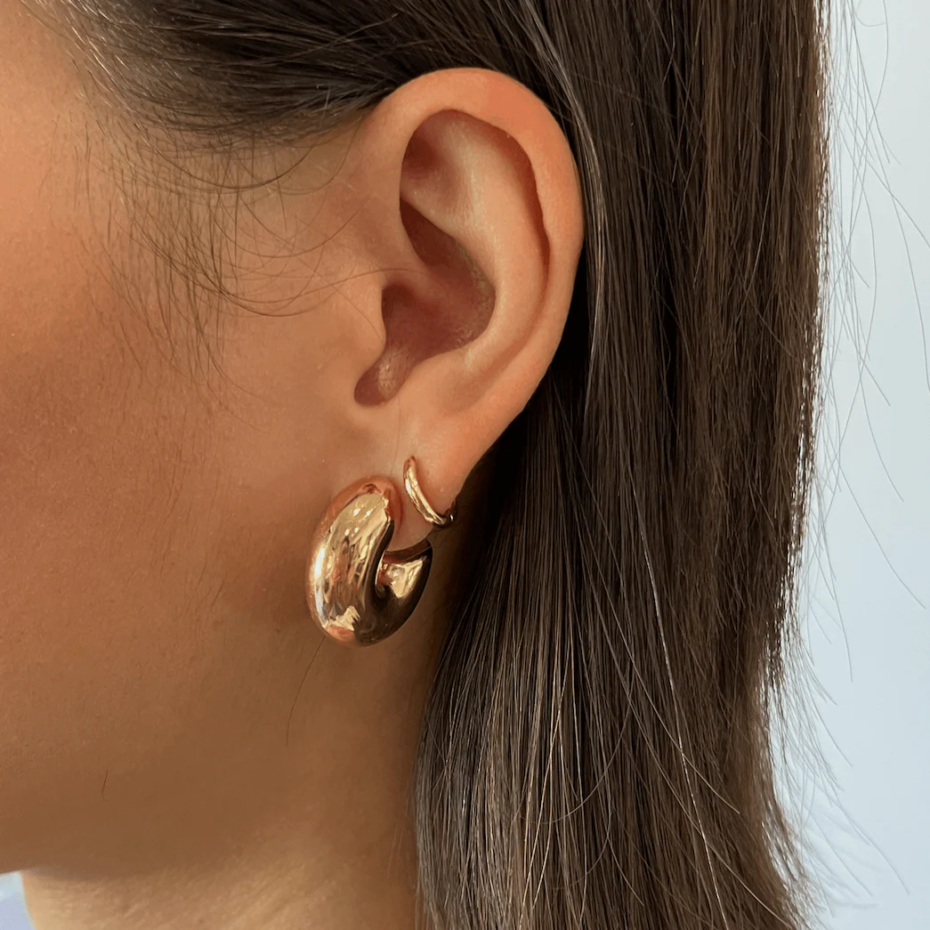 Marlowe Chunky Gold Hoops