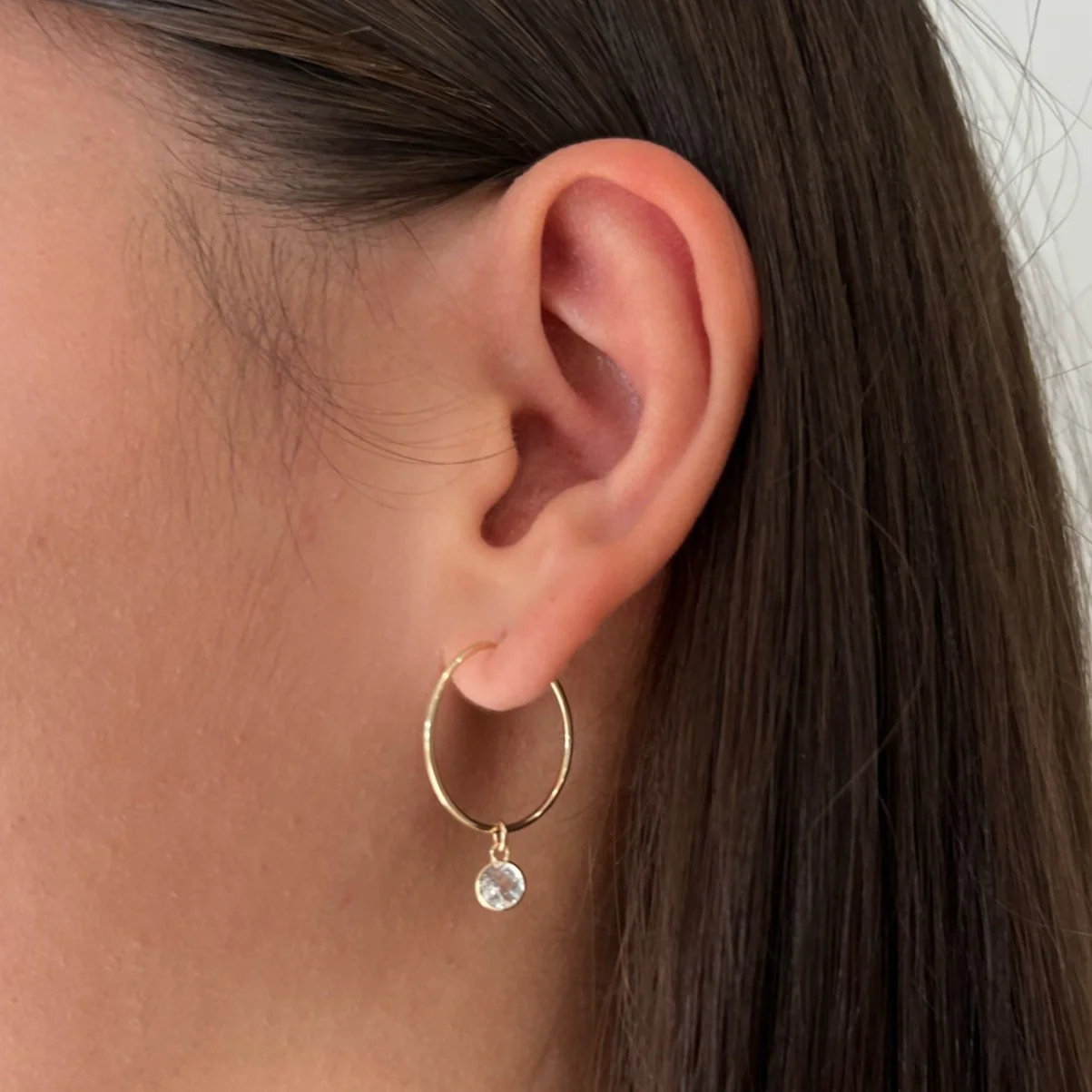 Evermore Solid Gold Hoops