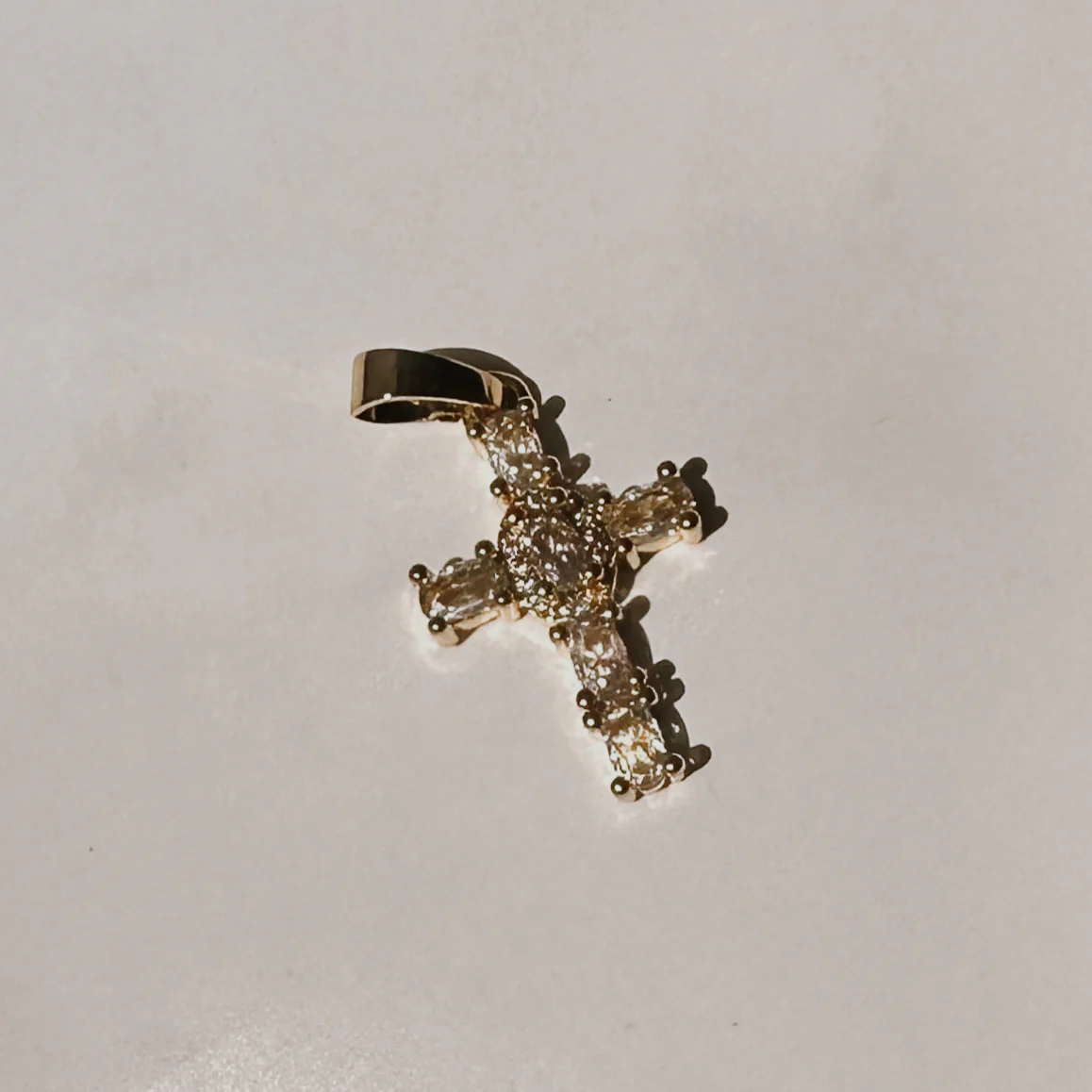 Hallelujah CZ Cross Charm