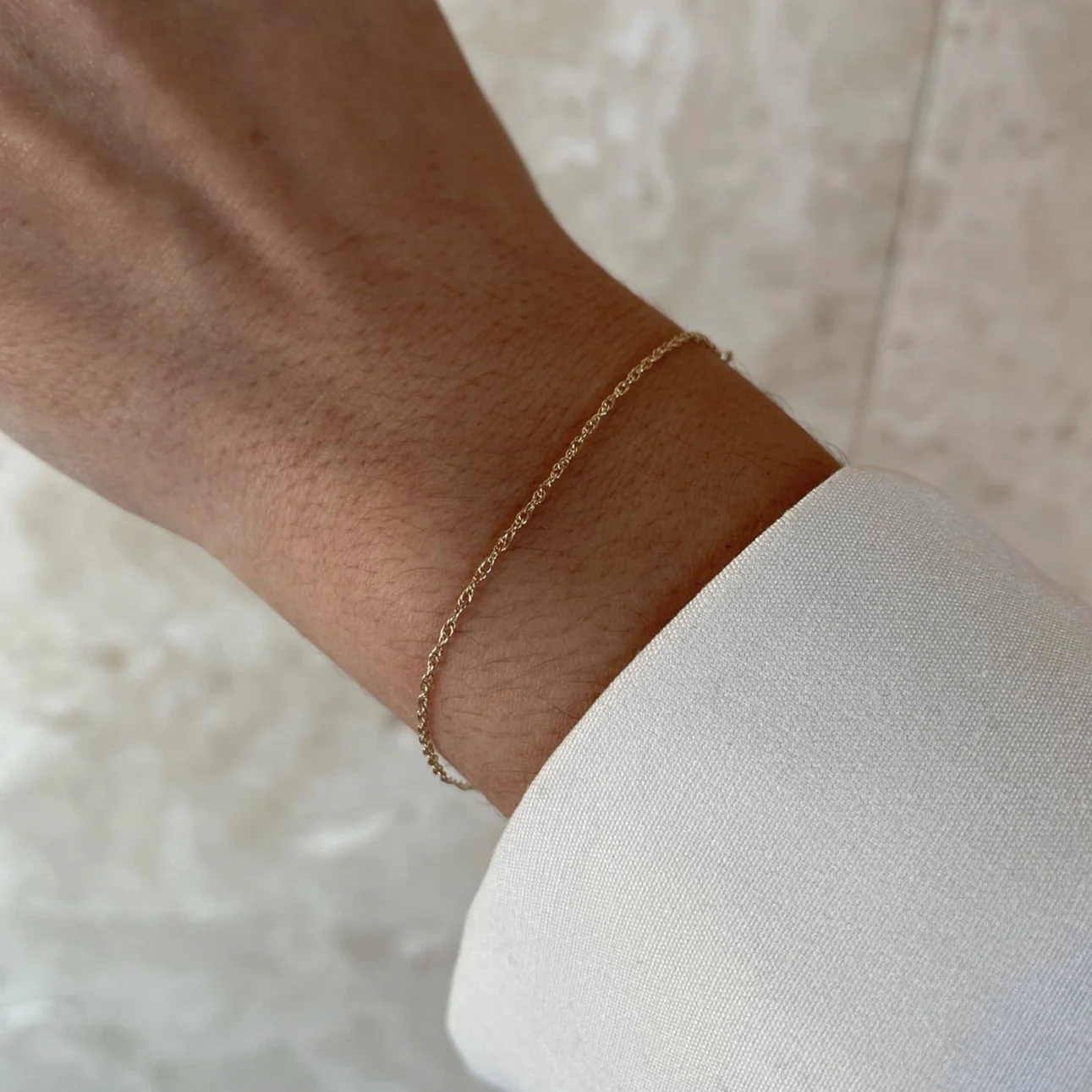 Entangled Solid Gold Bracelet