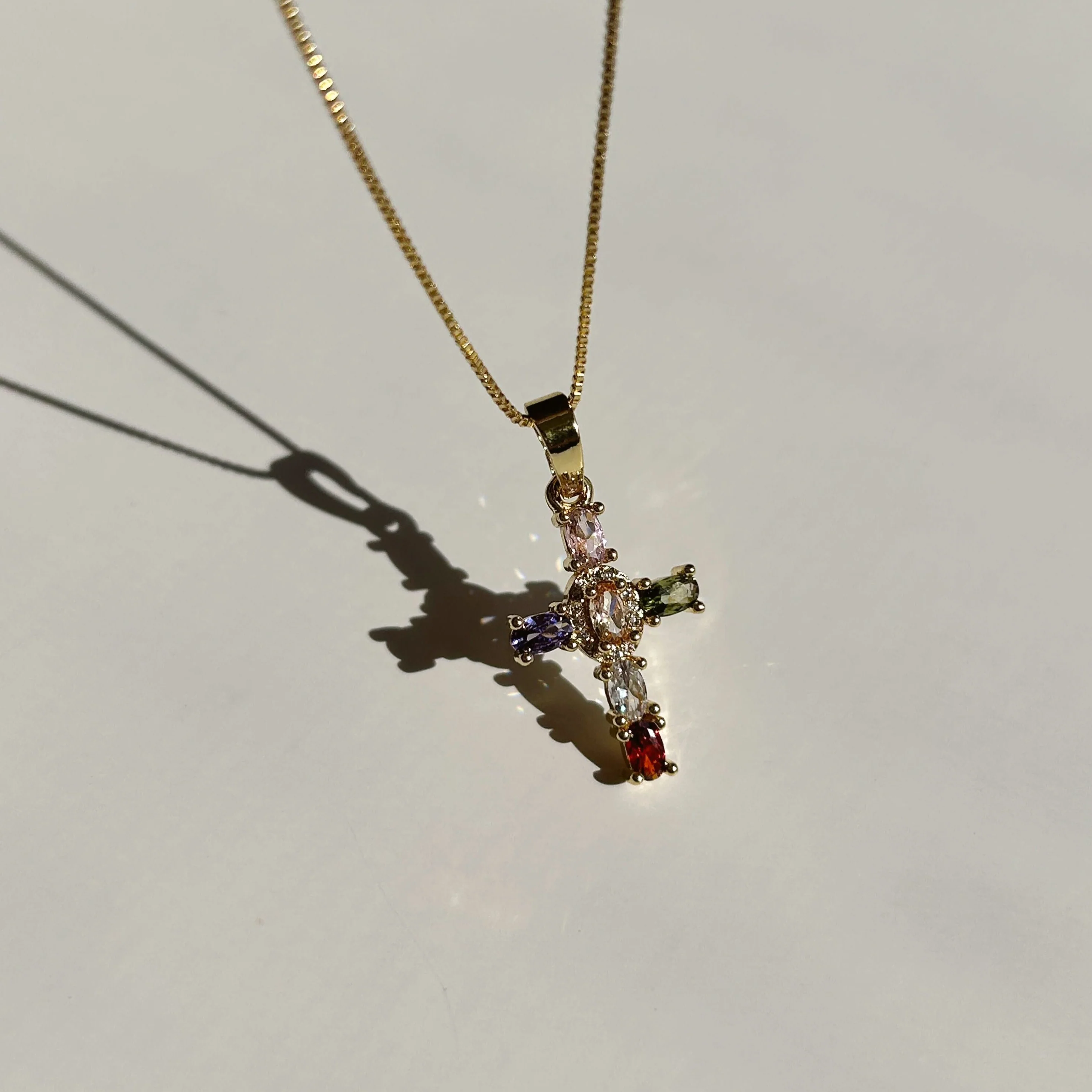Hallelujah CZ Cross Necklace
