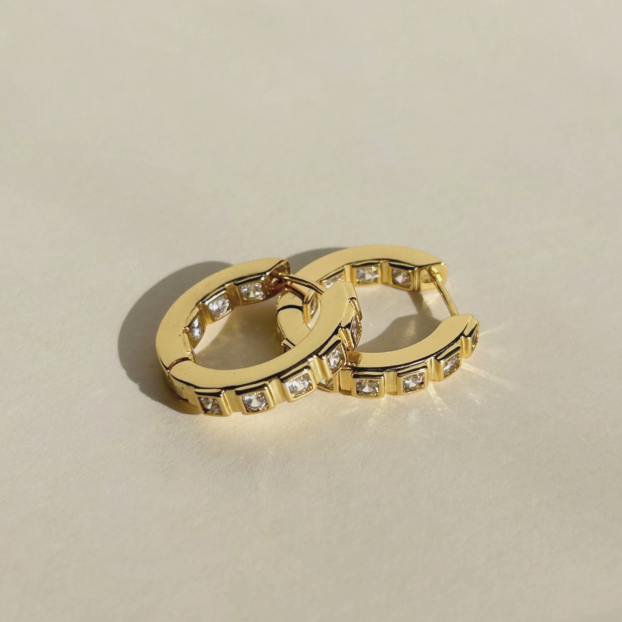 Guinevere CZ Hoops