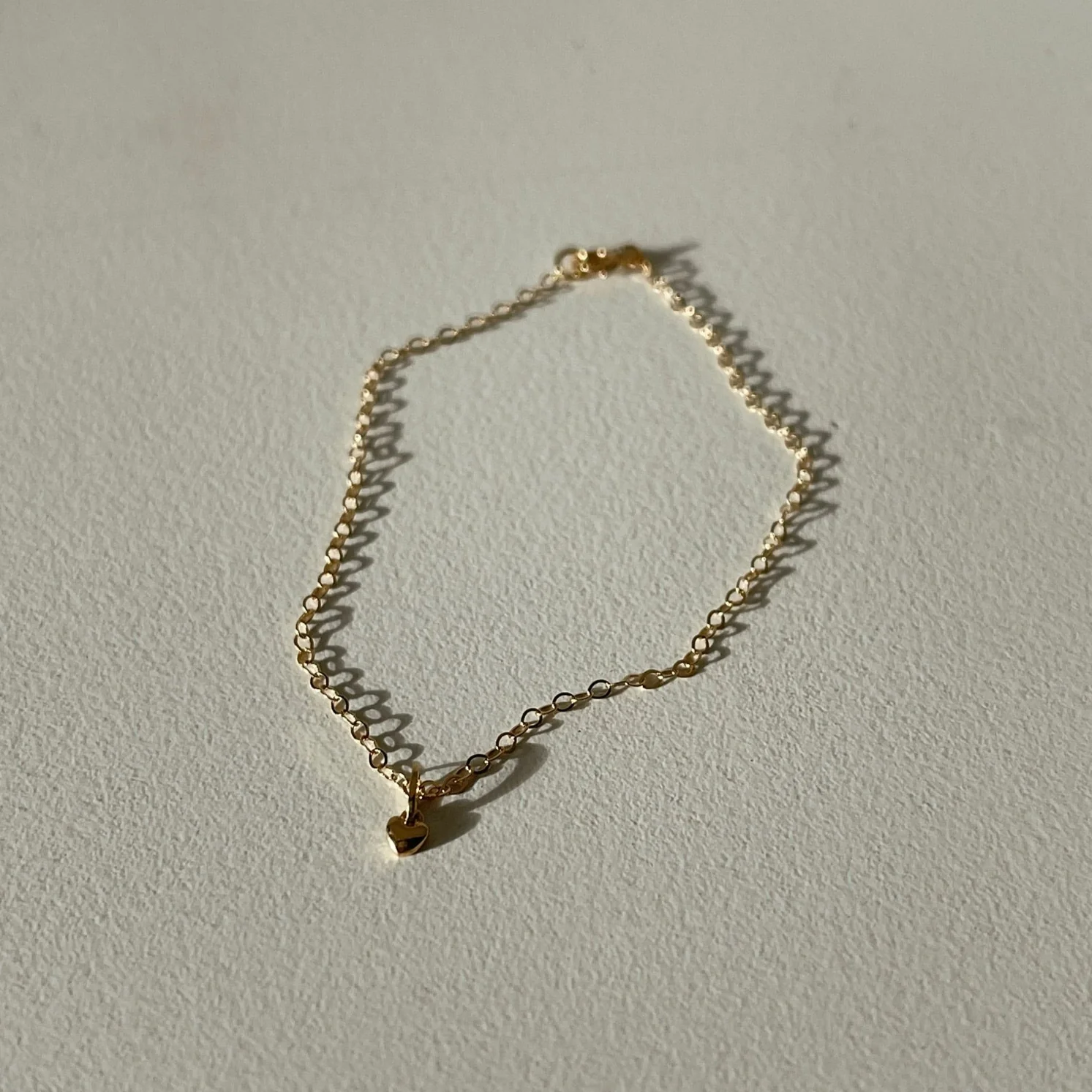 My Everything Solid Gold Heart Bracelet