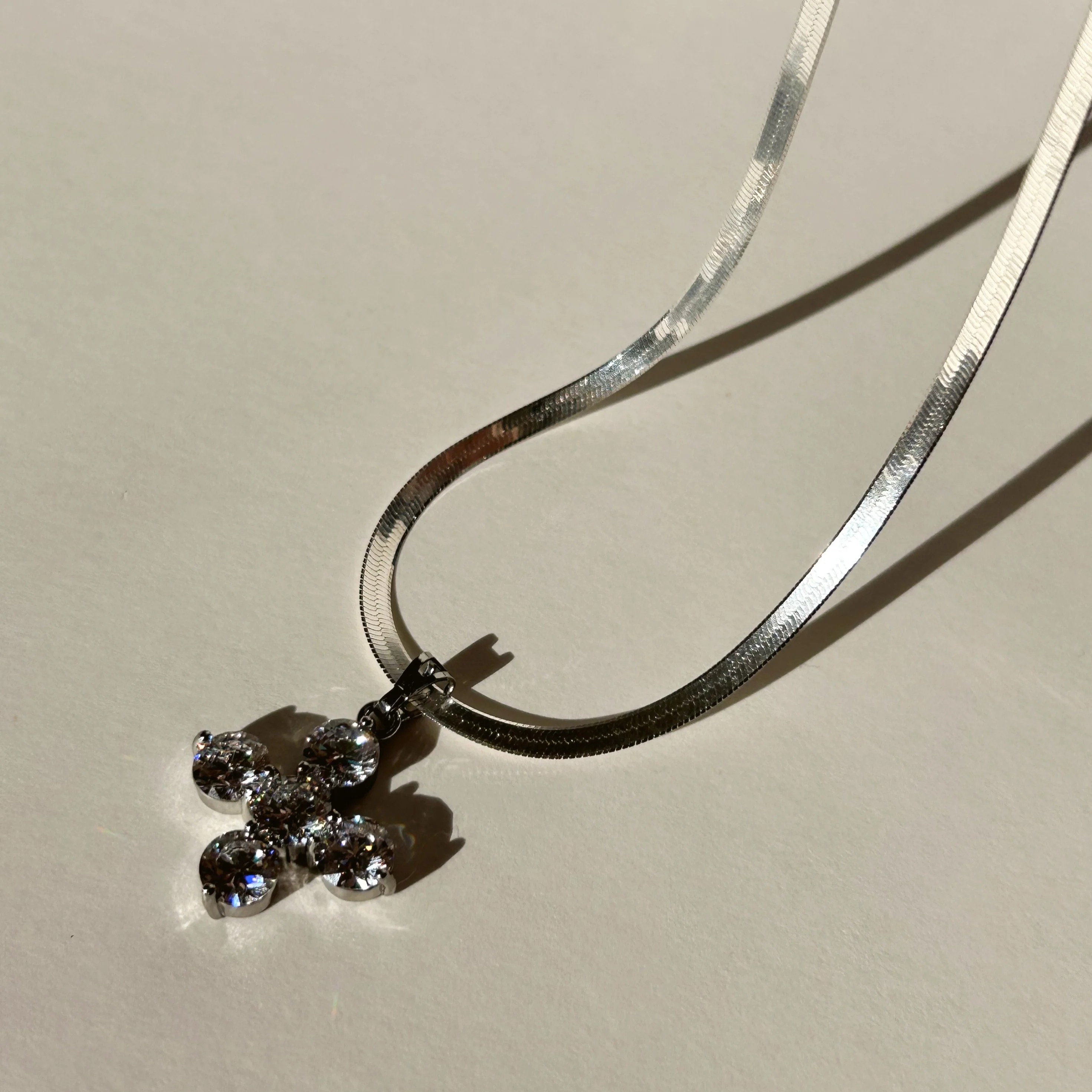 Roman Empire CZ Cross Necklace