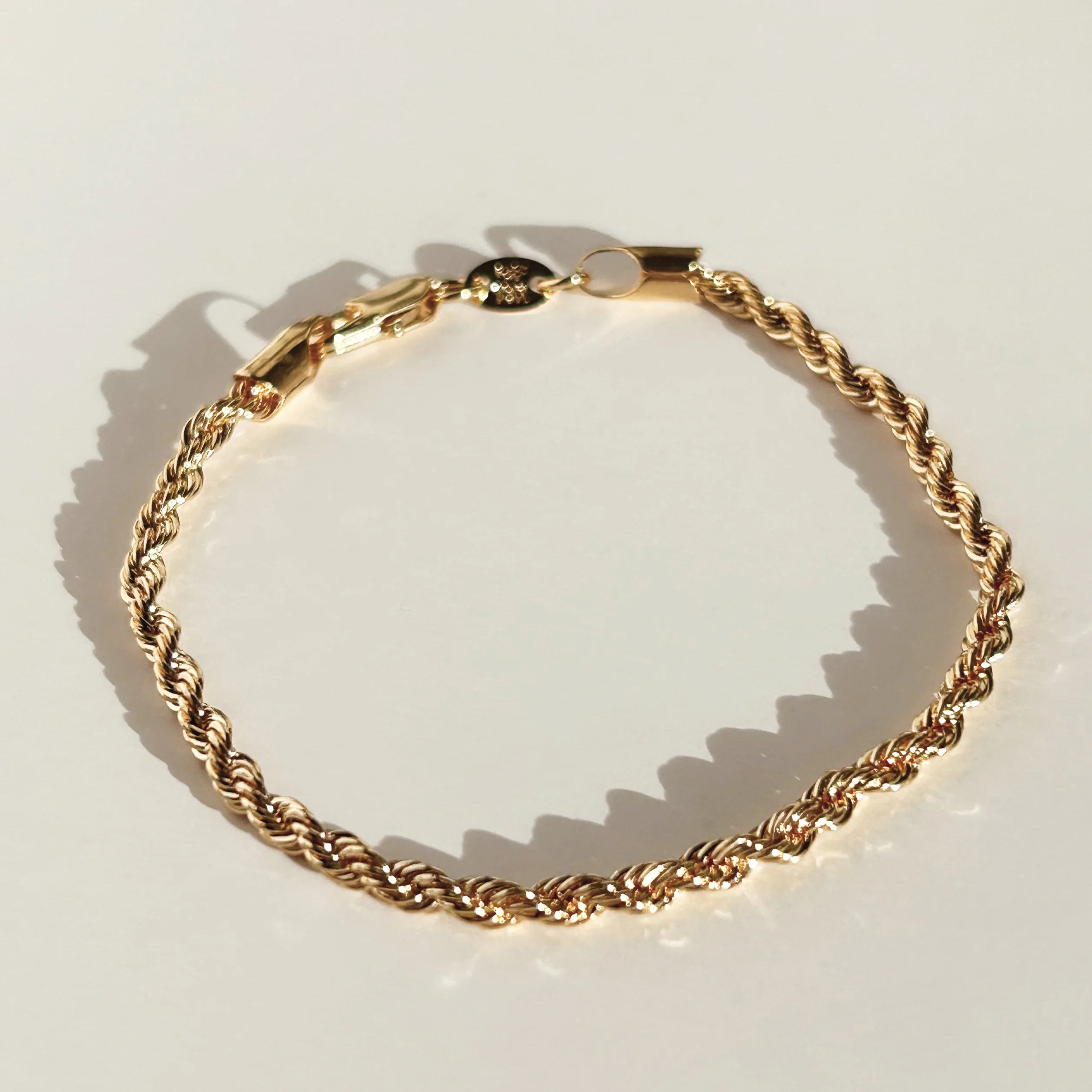 Adrian Gold Rope Bracelet